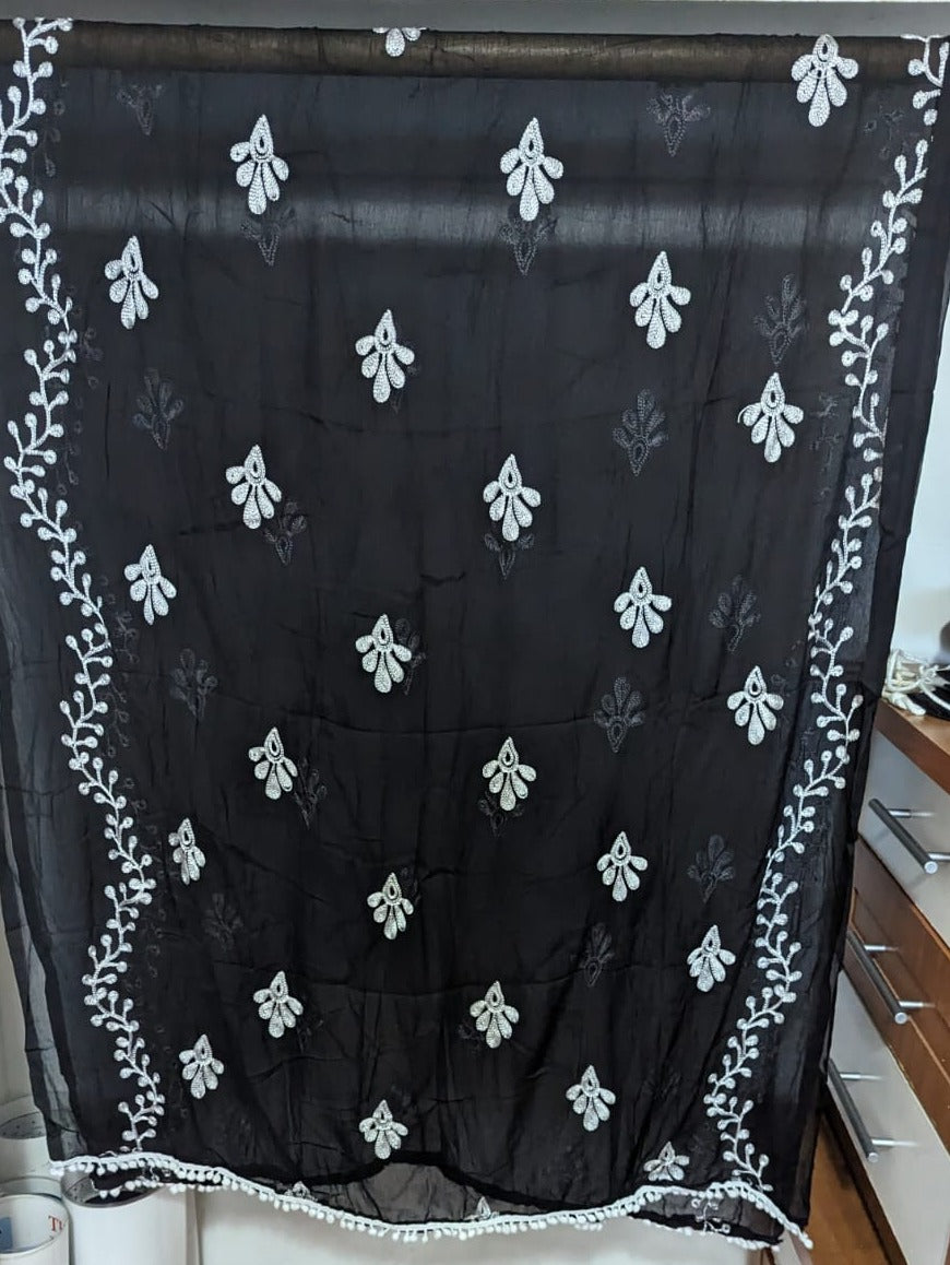 Black Duppatta @ DressingStylesCA.com