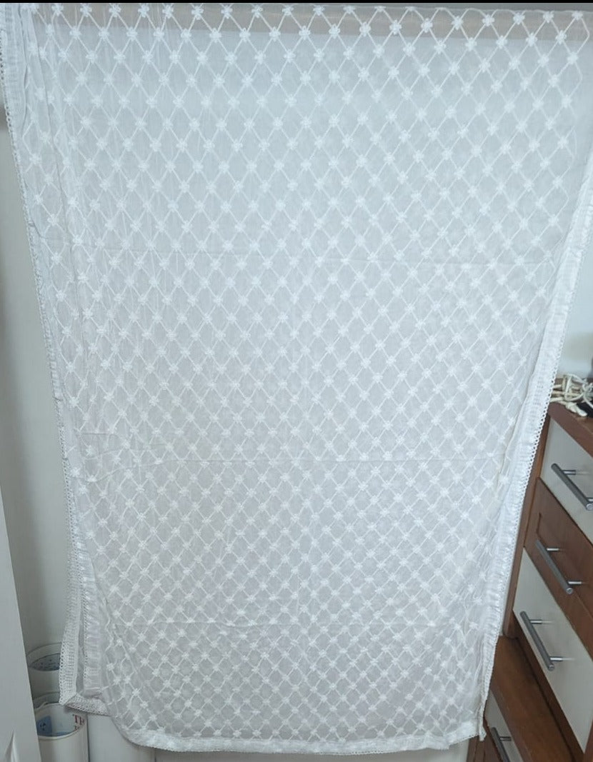 White Chiffon Duppatta @ DressingStylesCA.com