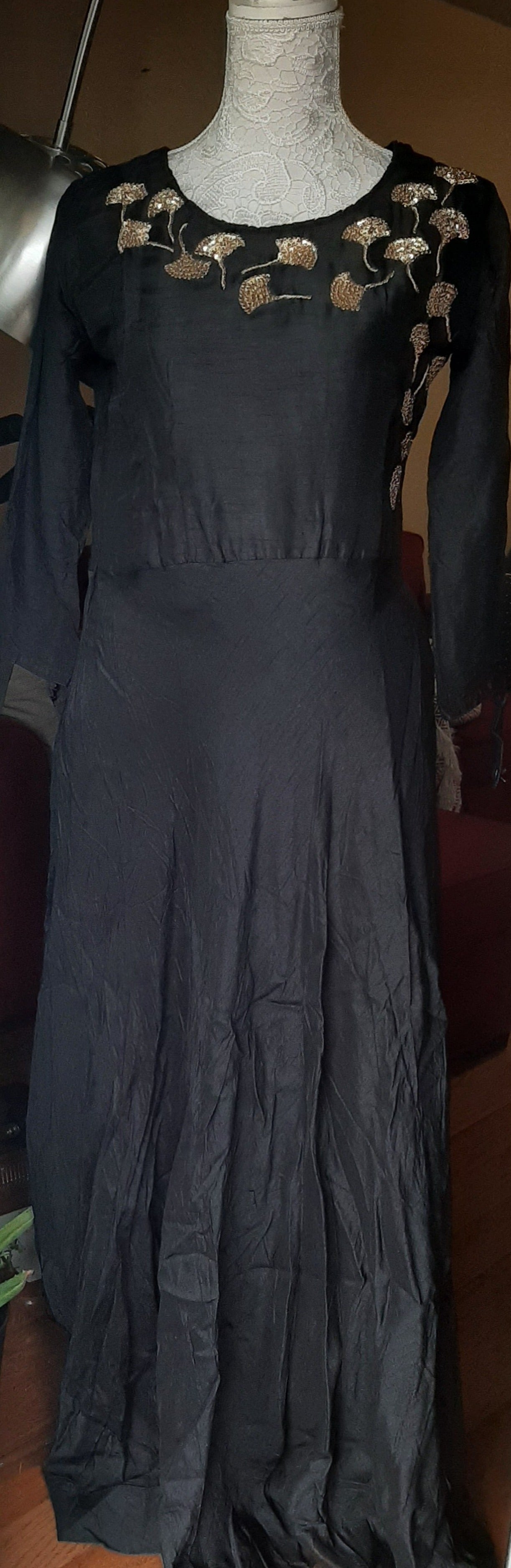 Black Dola Silk Gown @ DressingStylesCA.com