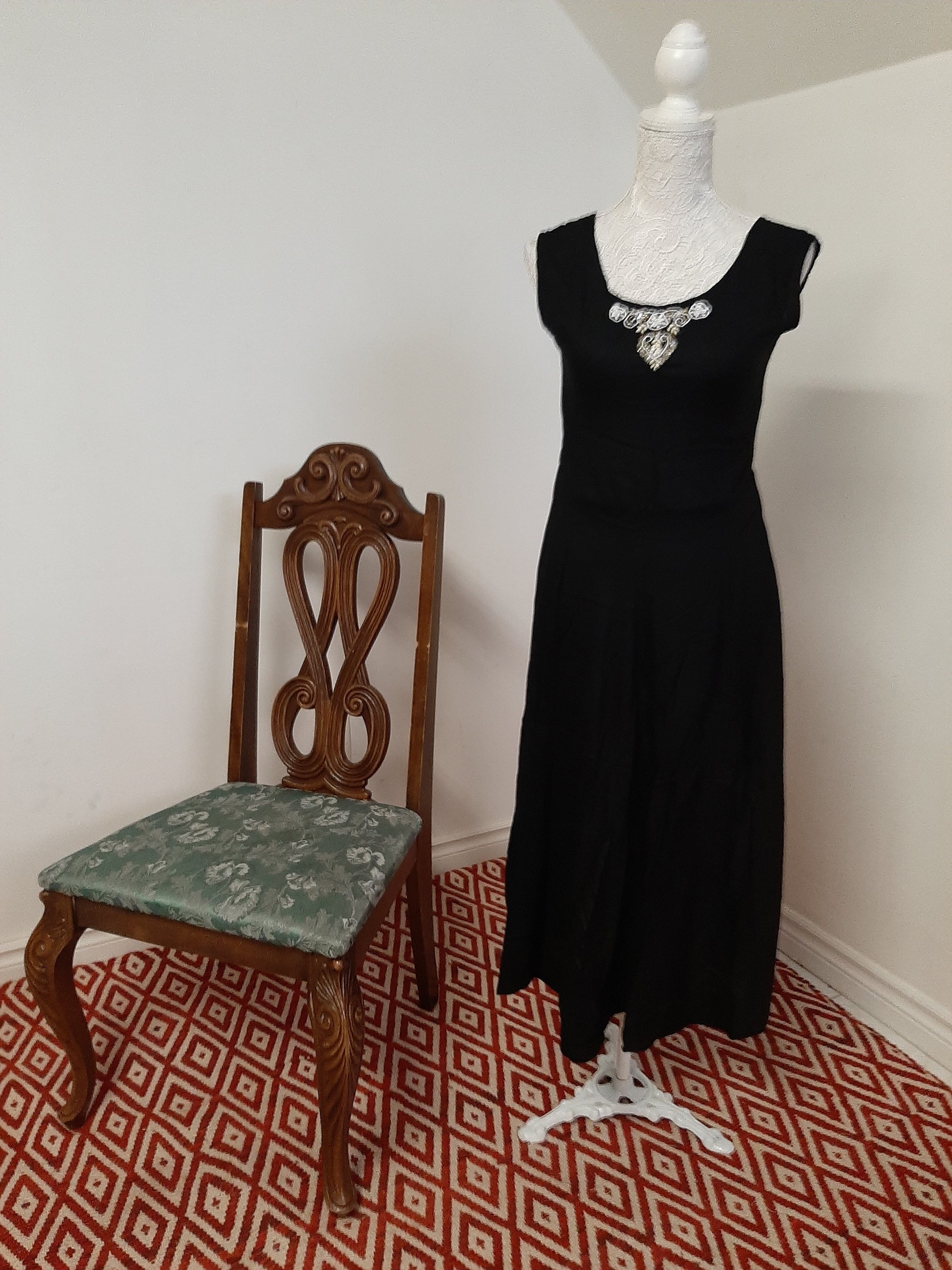 Black Rayon Kurti with Black Jacket @ DressingStylesCA.com