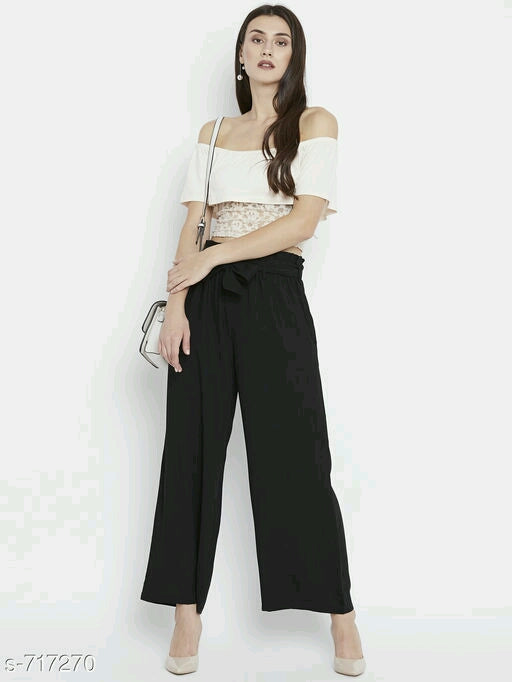 Black Trendy Palazzo @ DressingStylesCA.com