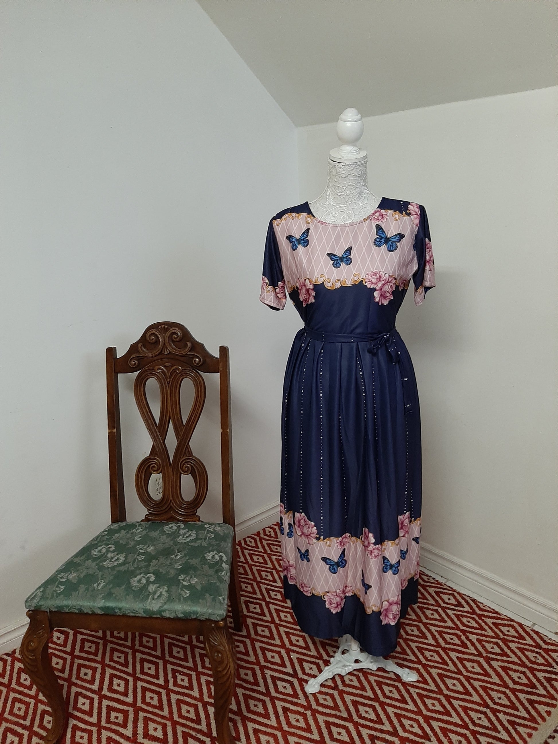 Blue and Pink Skirt @ DressingStylesCA.com
