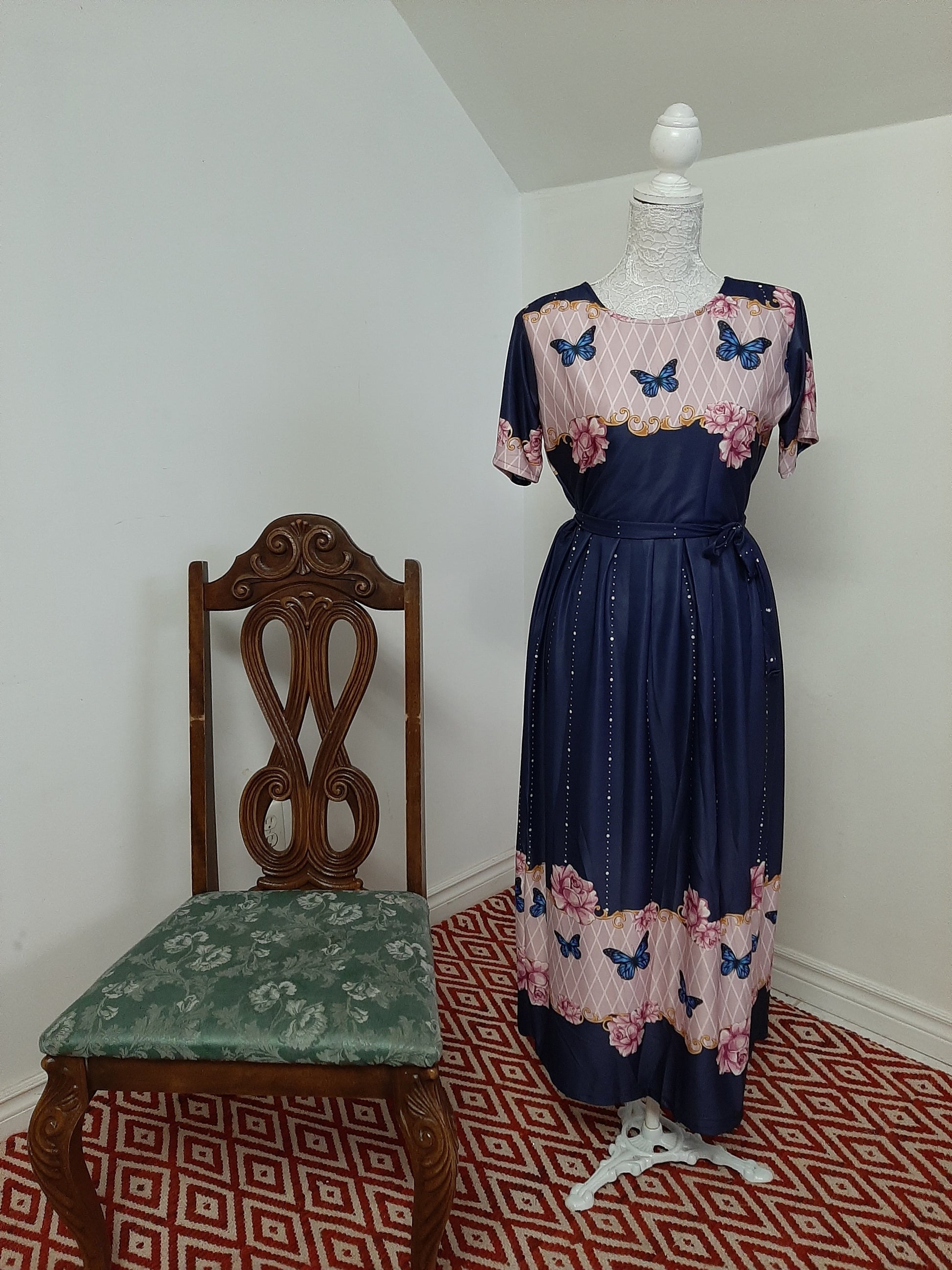 Blue and Pink Skirt @ DressingStylesCA.com