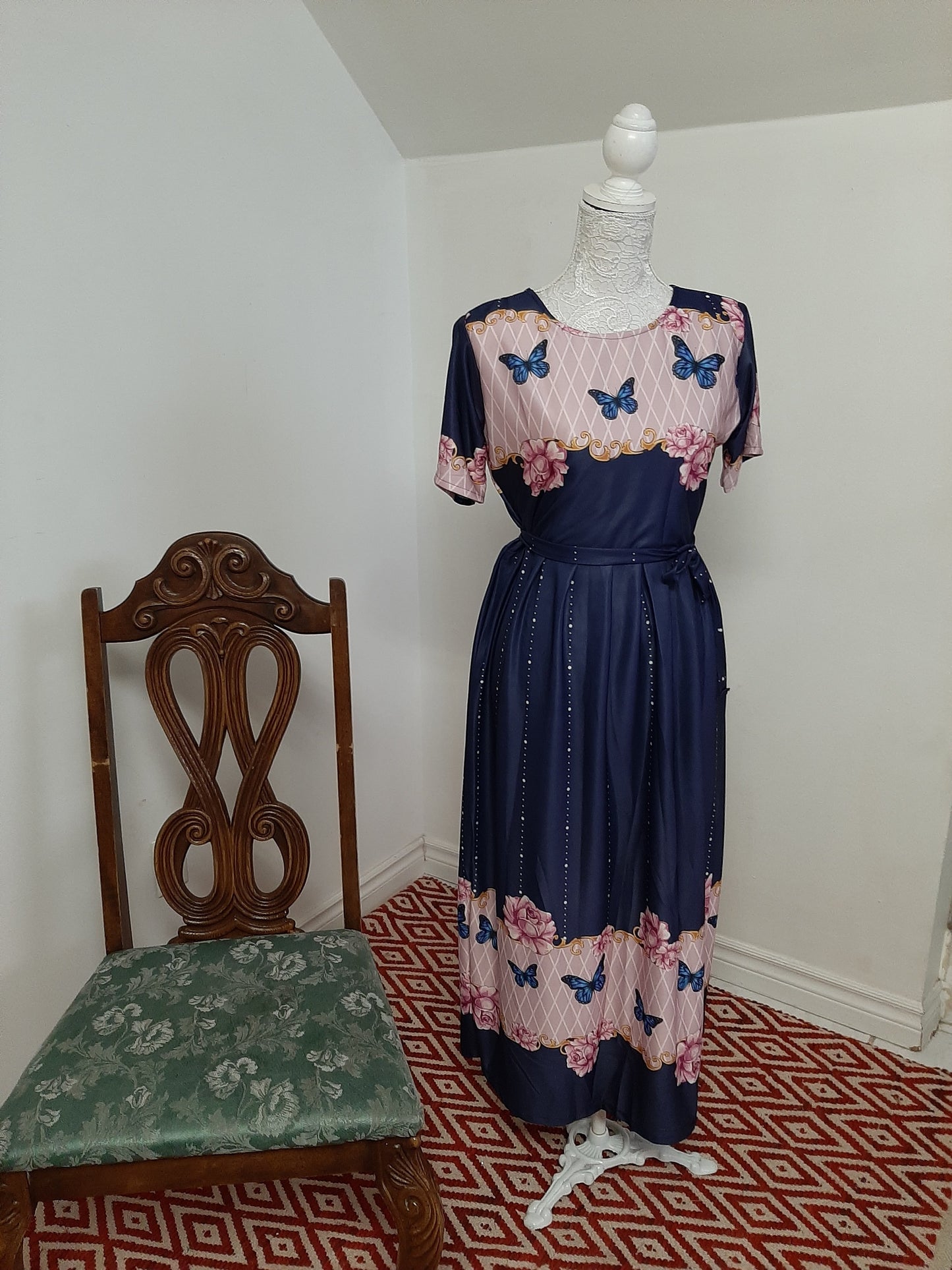 Blue and Pink Skirt @ DressingStylesCA.com