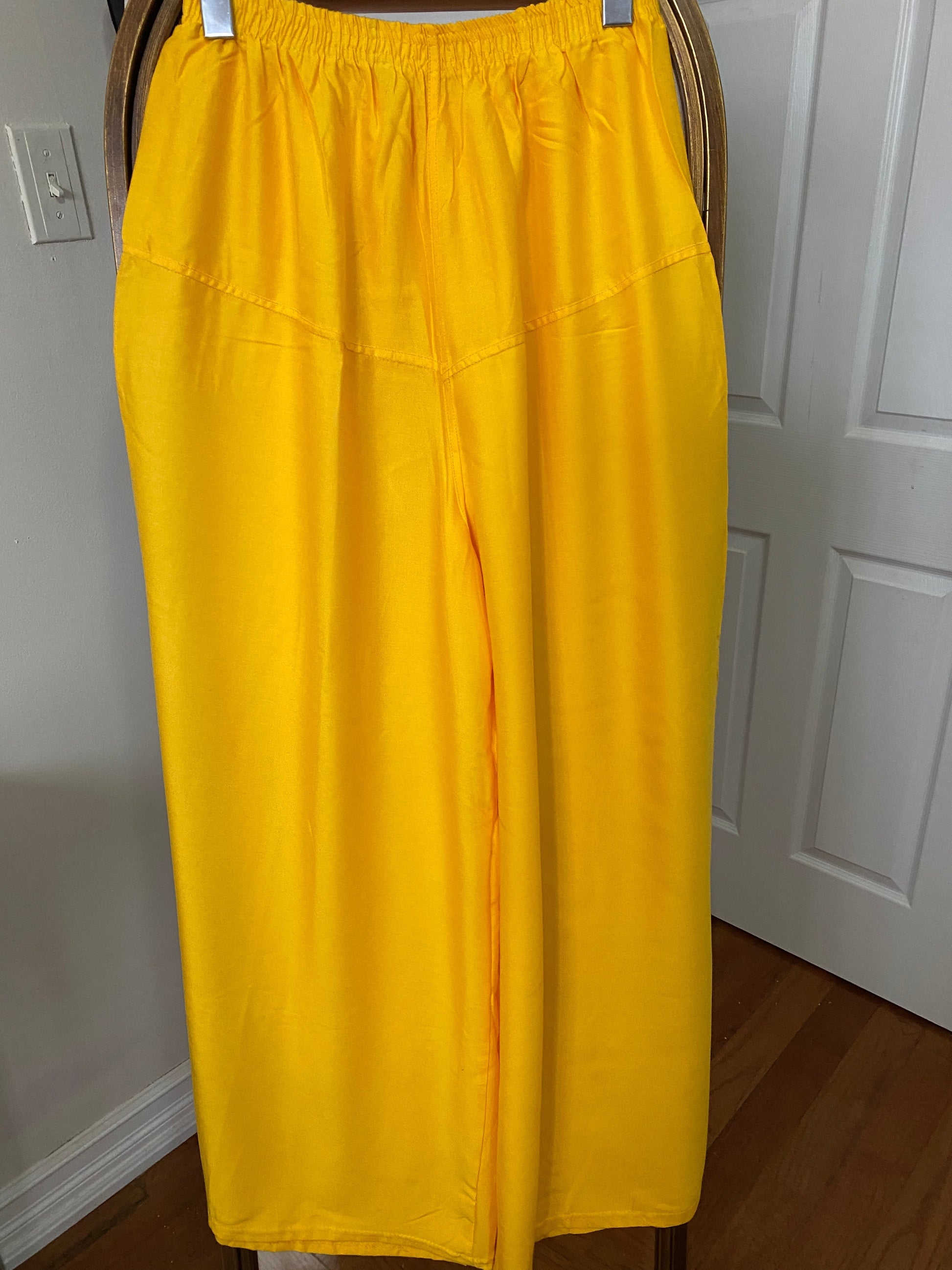 Bright Yellow Palazzo @ DressingStylesCA.com