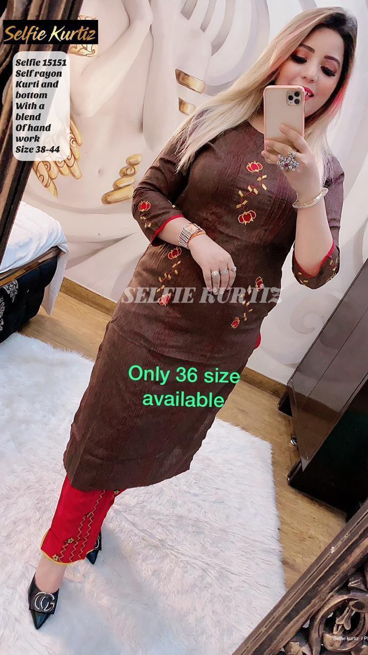 Brown Kurti set @ DressingStylesCA.com