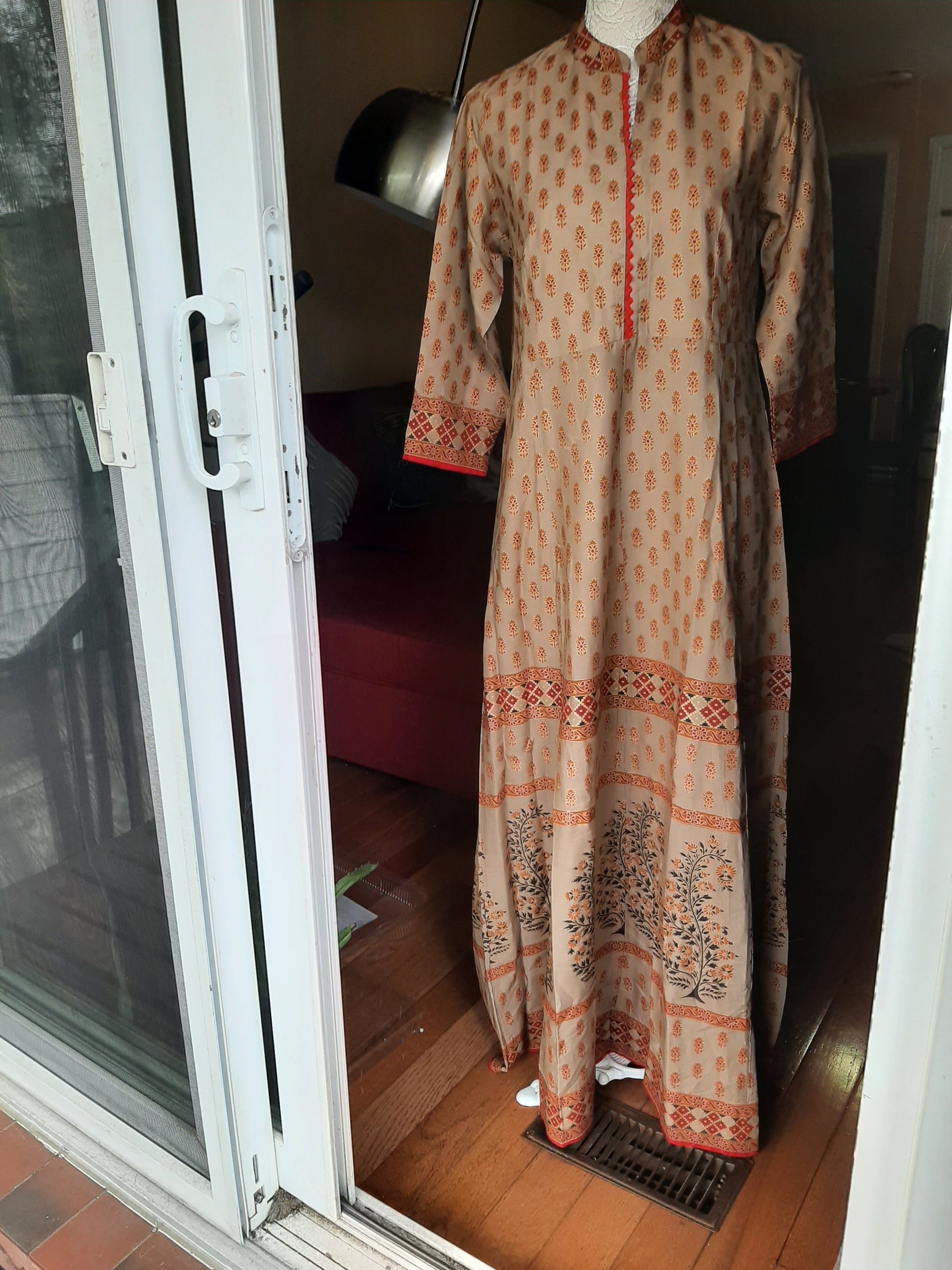 Brown Long Gown @ DressingStylesCA.com