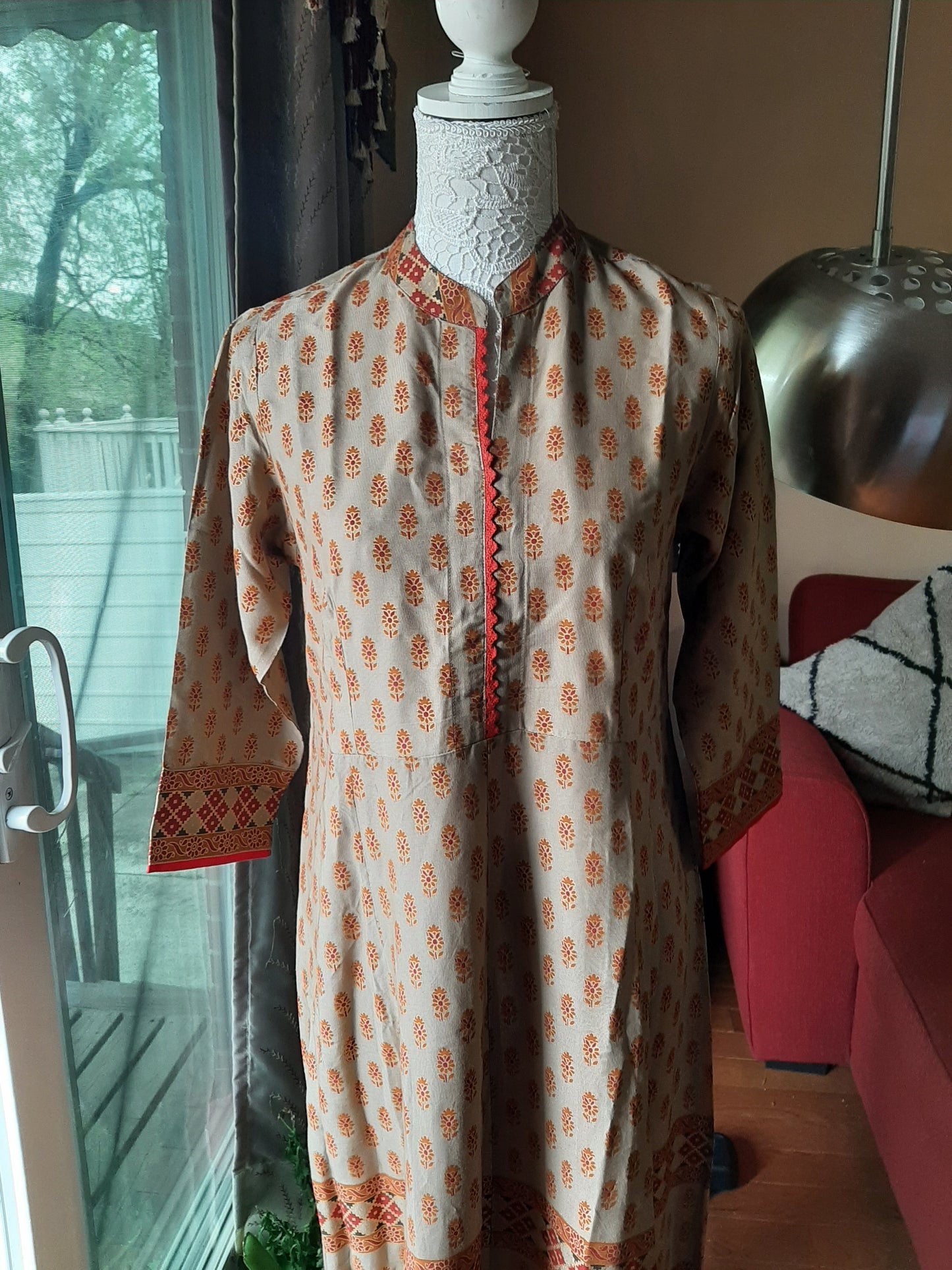 Brown Long Gown @ DressingStylesCA.com