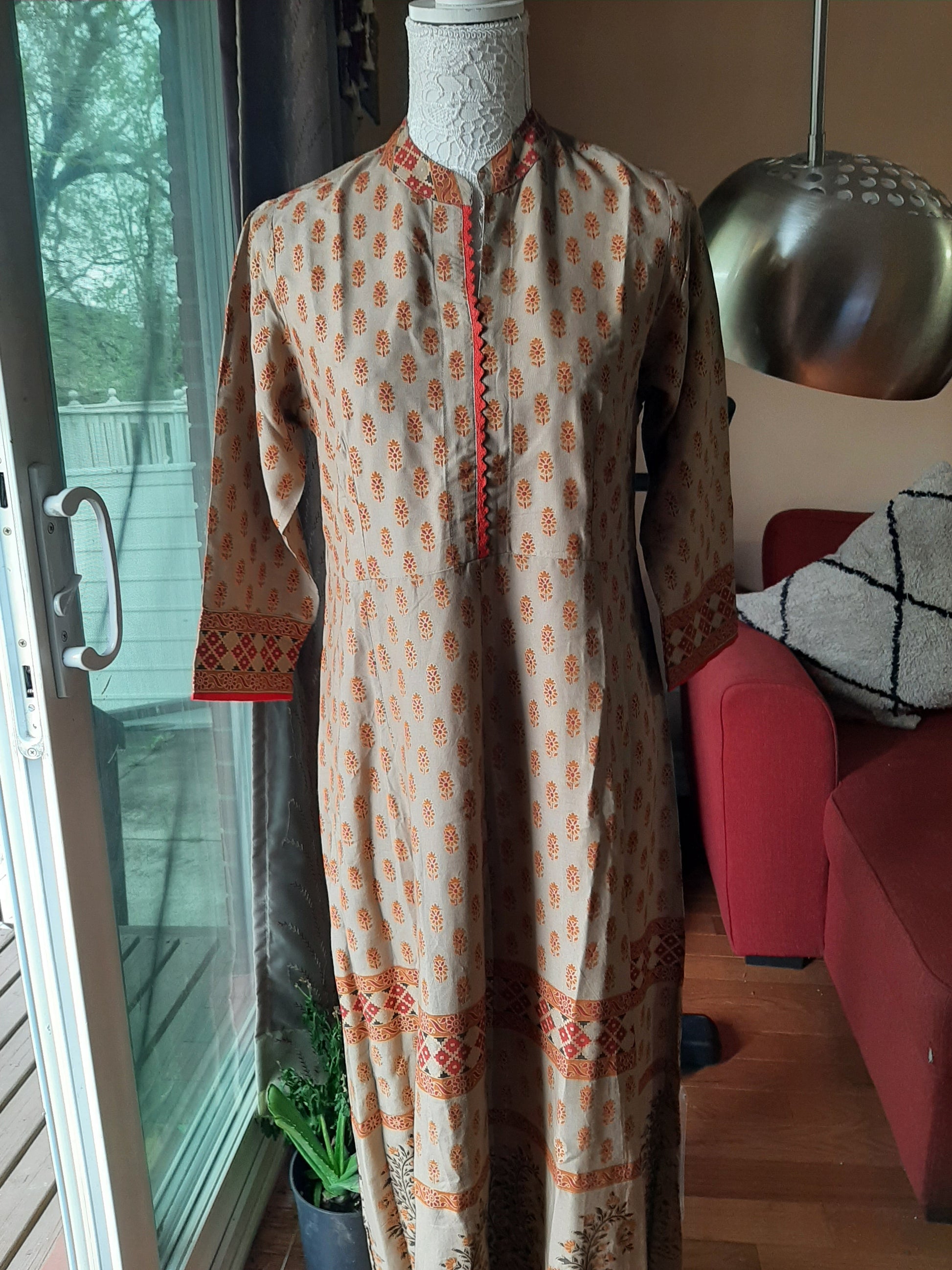 Brown Long Gown @ DressingStylesCA.com