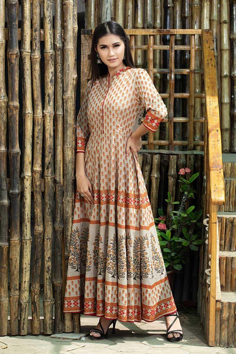 Brown Long Gown @ DressingStylesCA.com