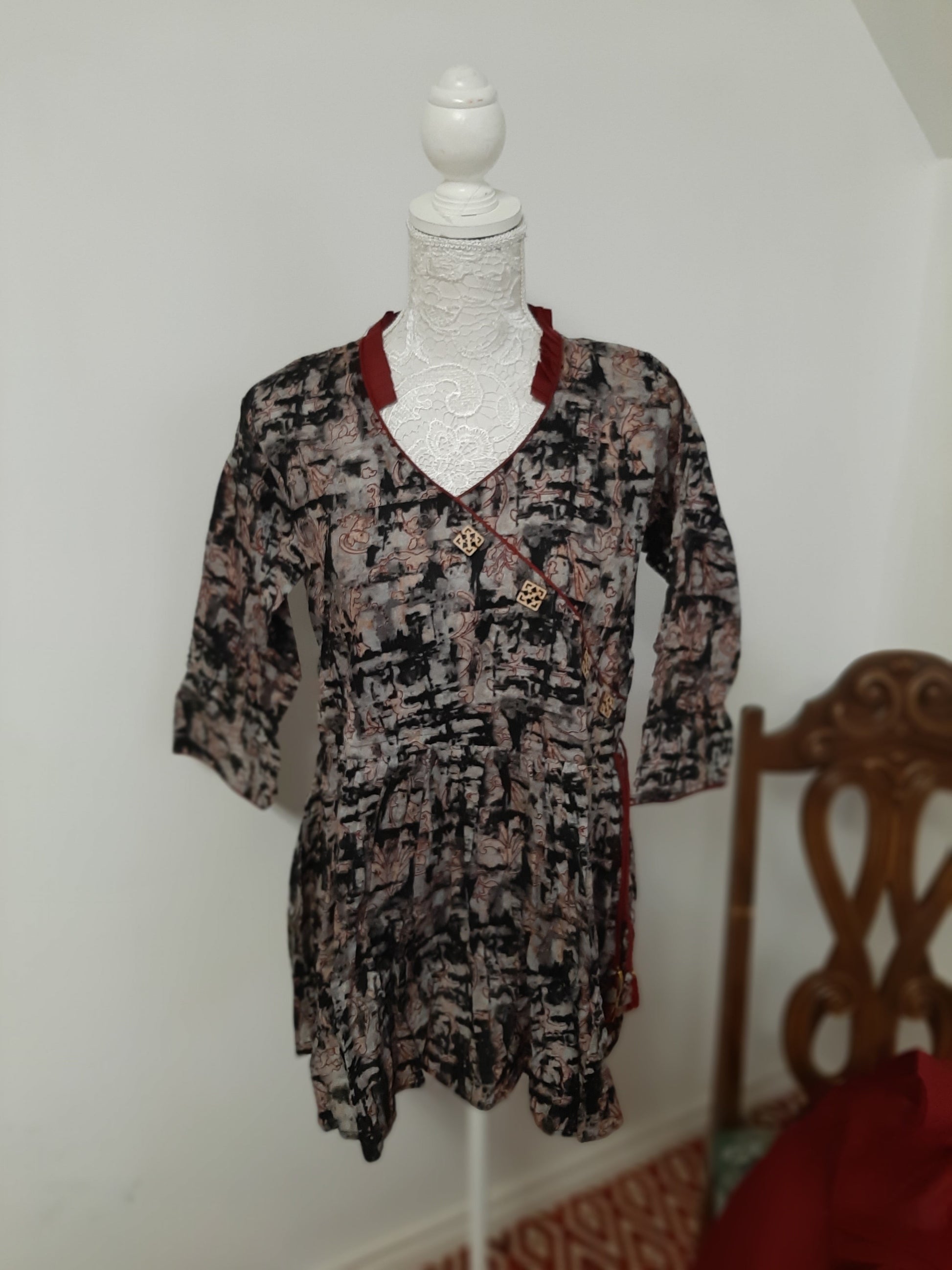 Cotton Dhoti and Peplum Top @ DressingStylesCA.com