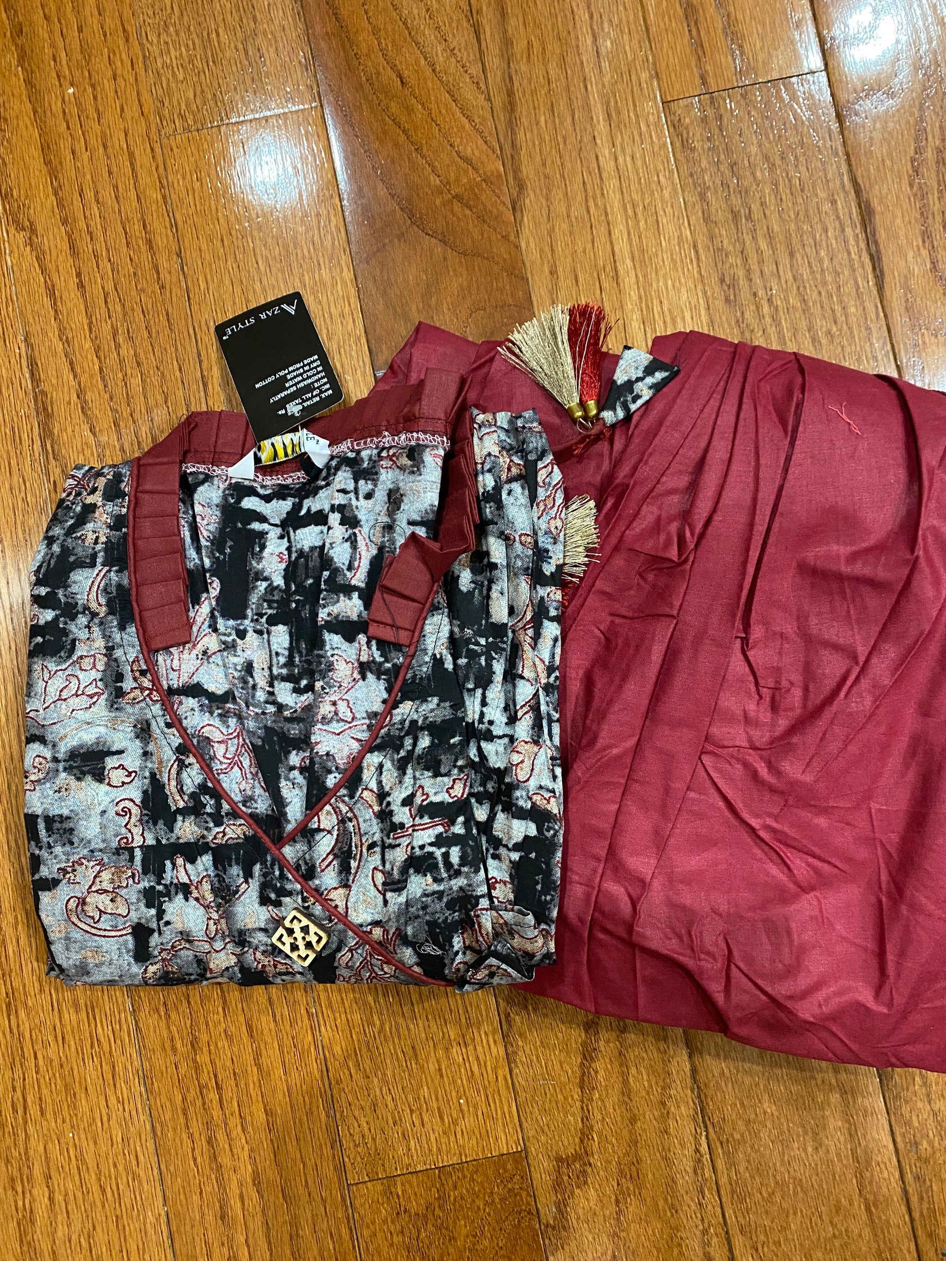 Cotton Dhoti and Peplum Top @ DressingStylesCA.com