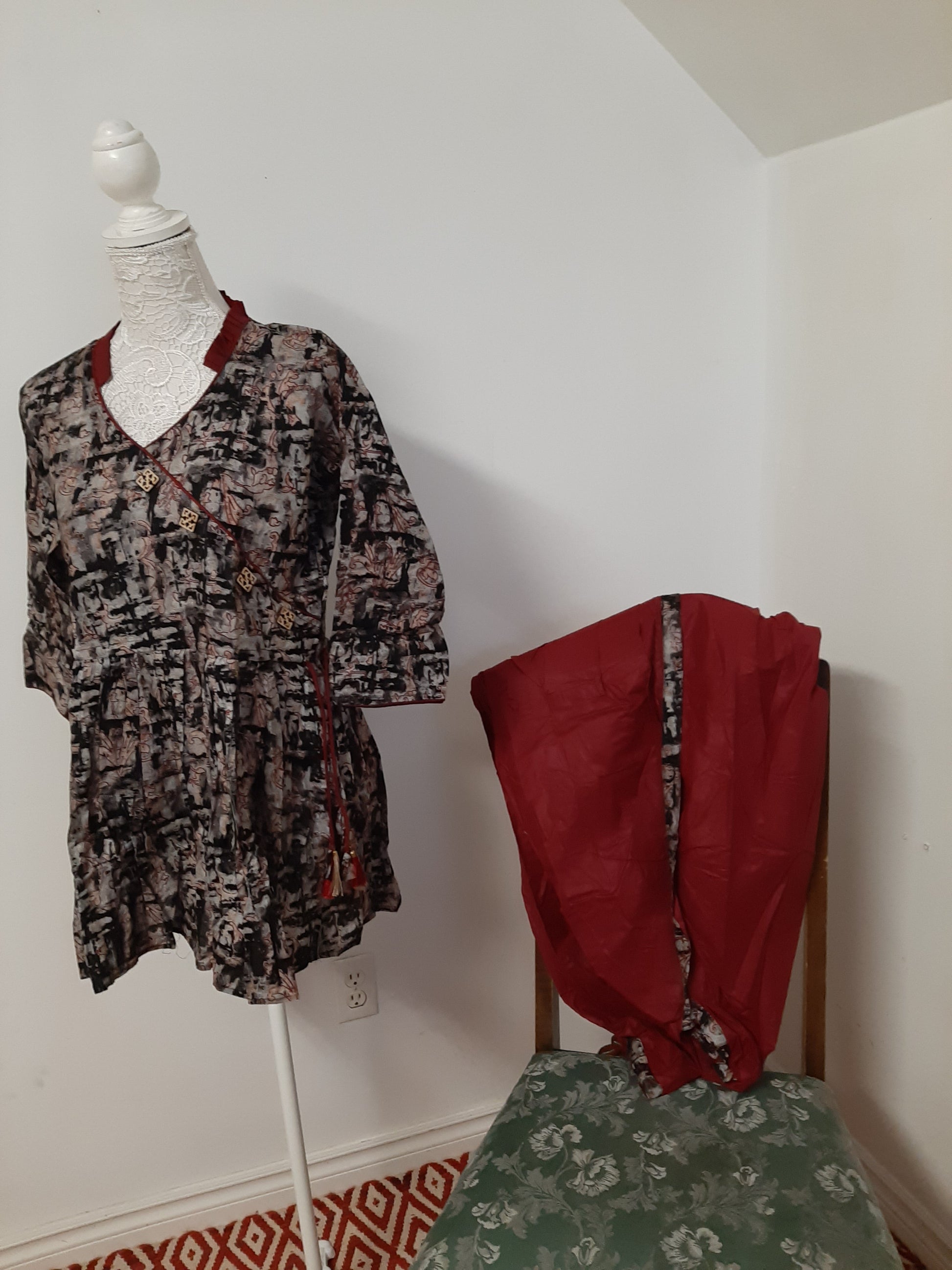 Cotton Dhoti and Peplum Top @ DressingStylesCA.com