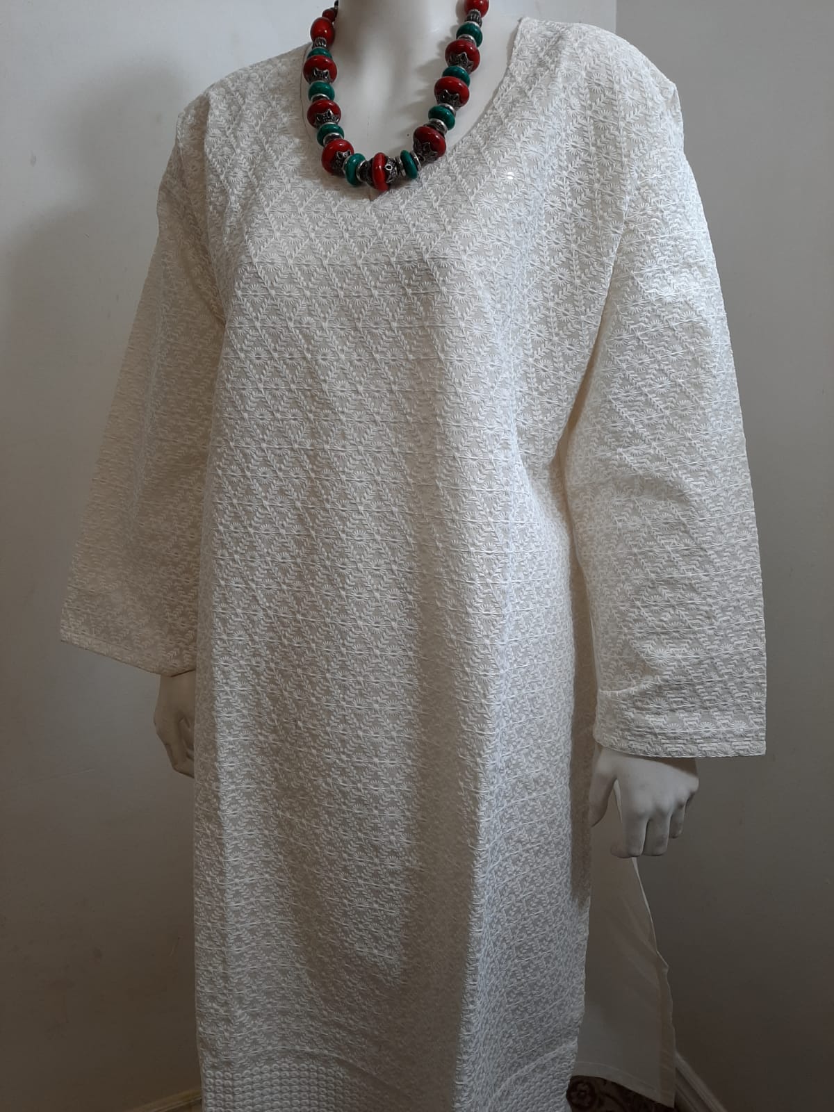 Cream Color Kurti Only @ DressingStylesCA.com