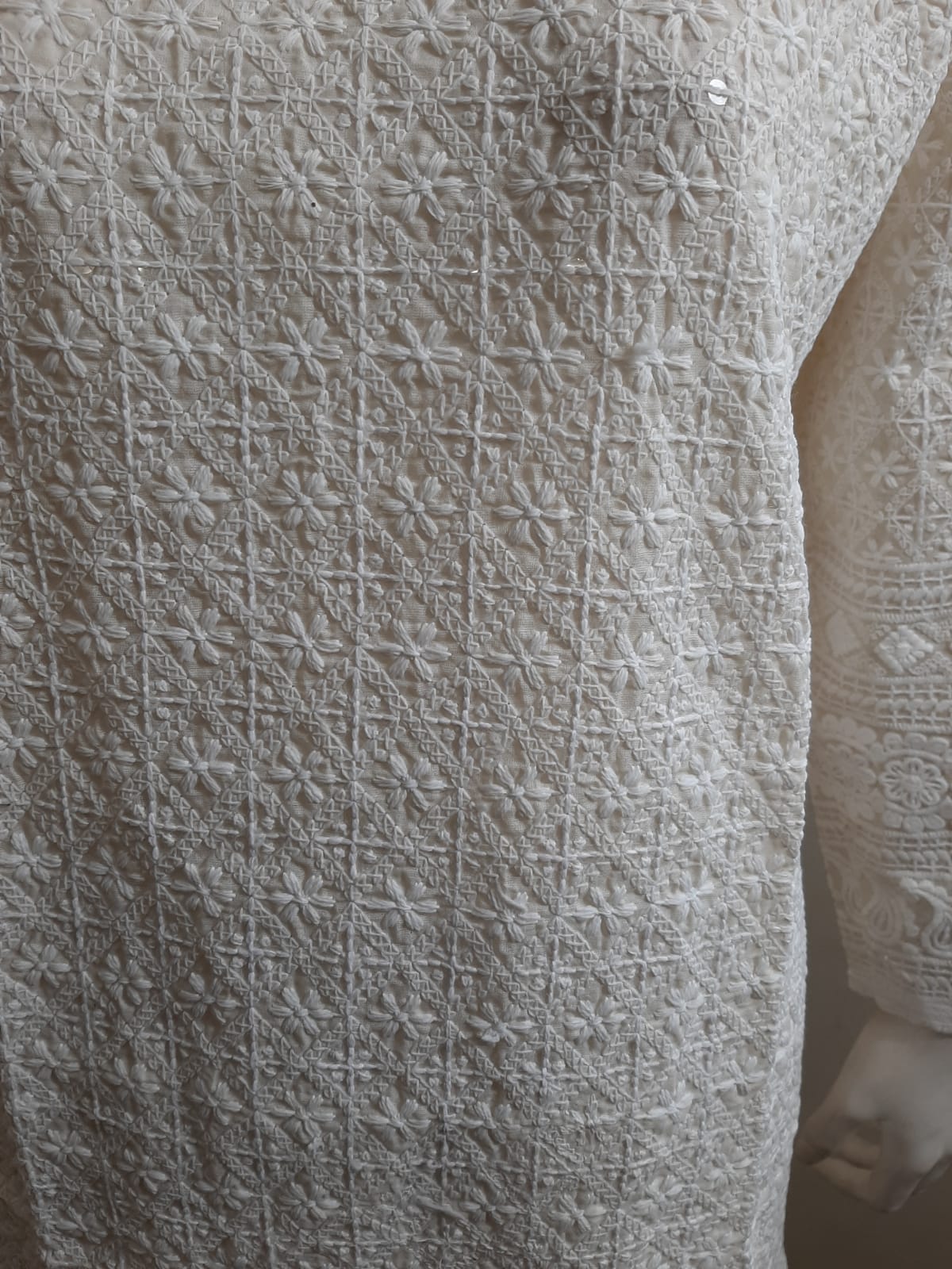 Cream Color Kurti Only @ DressingStylesCA.com