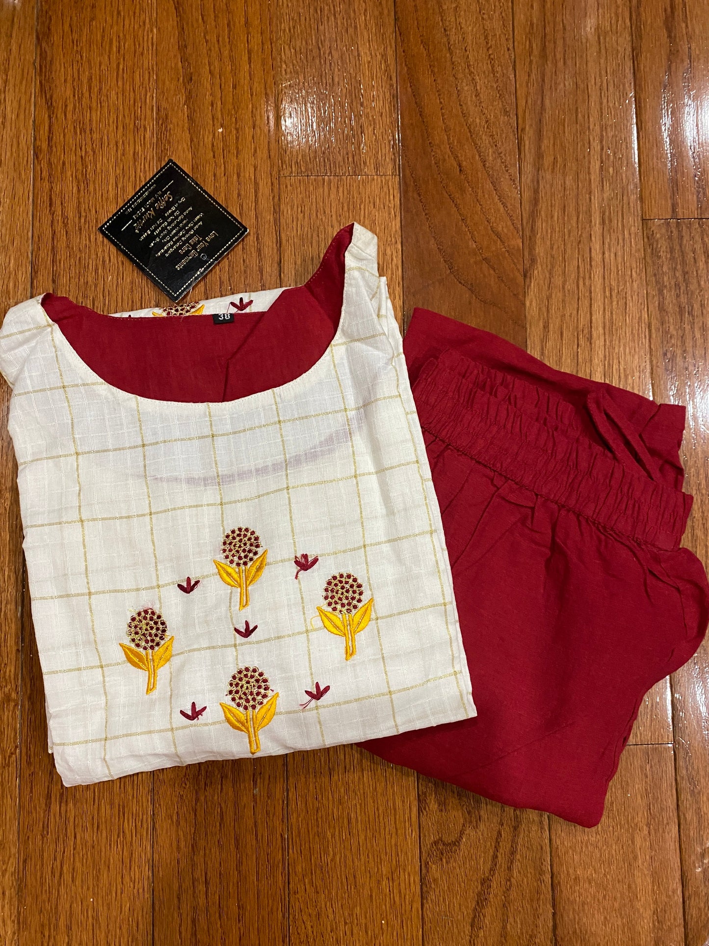 Cream Kurti @ DressingStylesCA.com