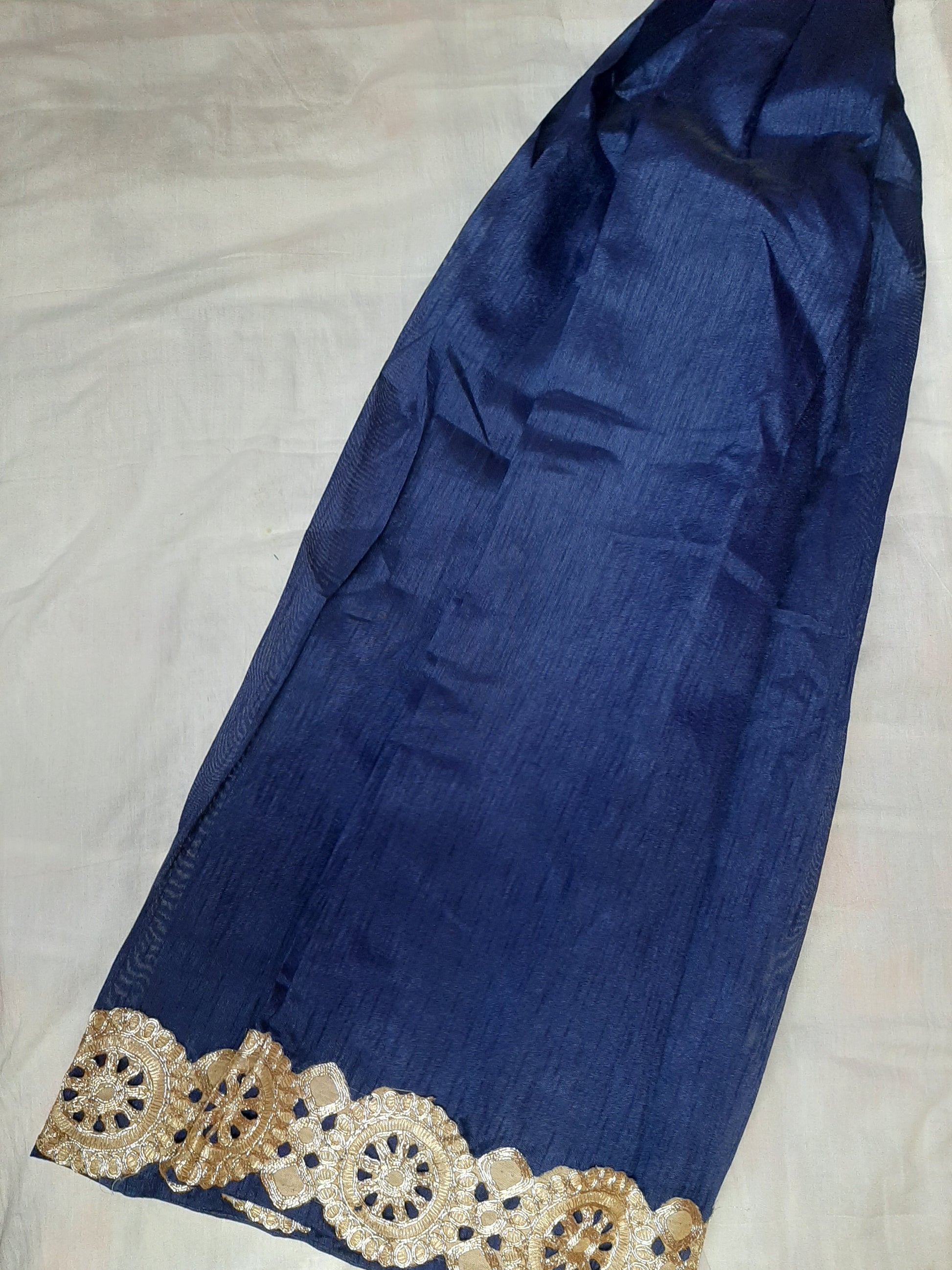 Designer Blue Lehenga with Orange Blouse - Age 6-8 @ DressingStylesCA.com