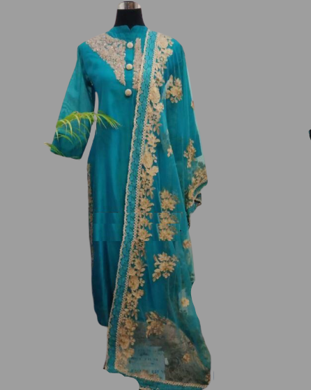 Designer Kurta with Heavy Net Dupatta @ DressingStylesCA.com