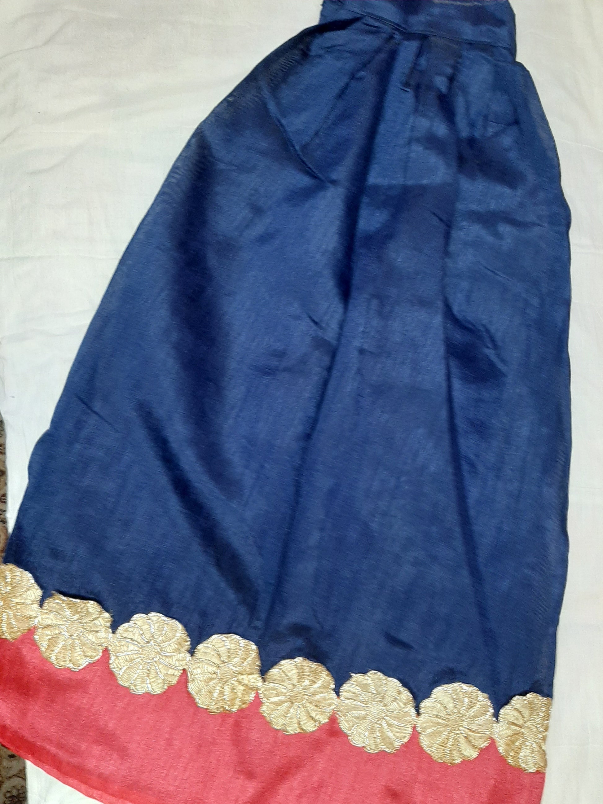 Designer Lehenga with Orange Blouse - Age 6-8 @ DressingStylesCA.com