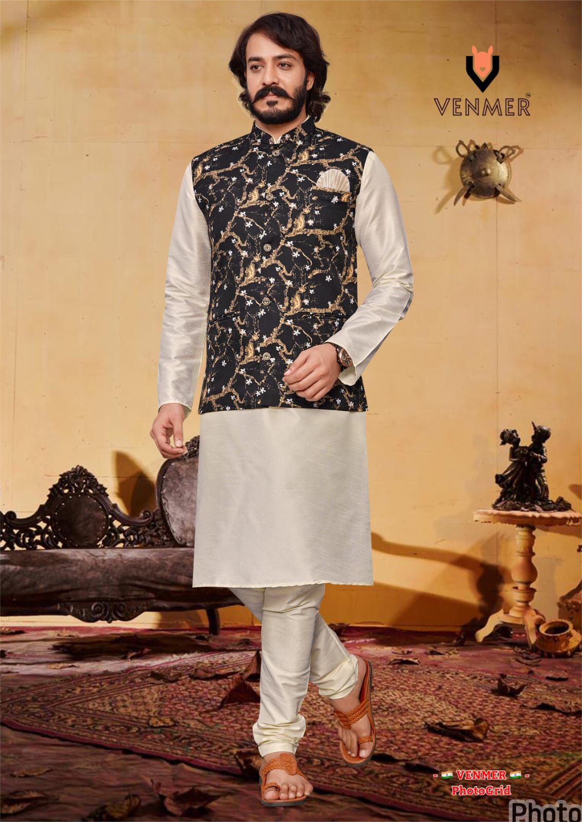 Digital Print Koti styleKurta set @ DressingStylesCA.com