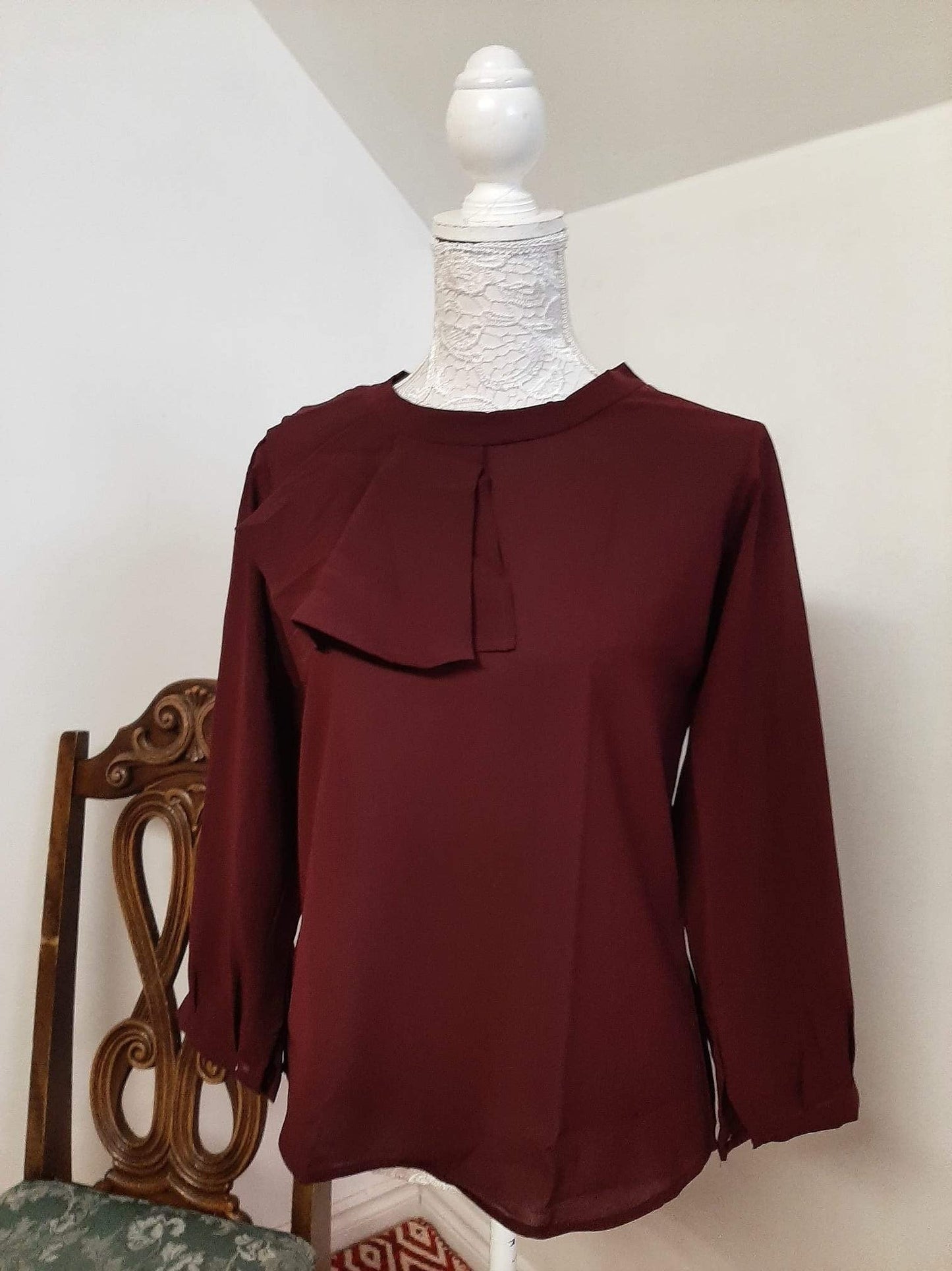 Short Top- Maroon @ DressingStylesCA.com