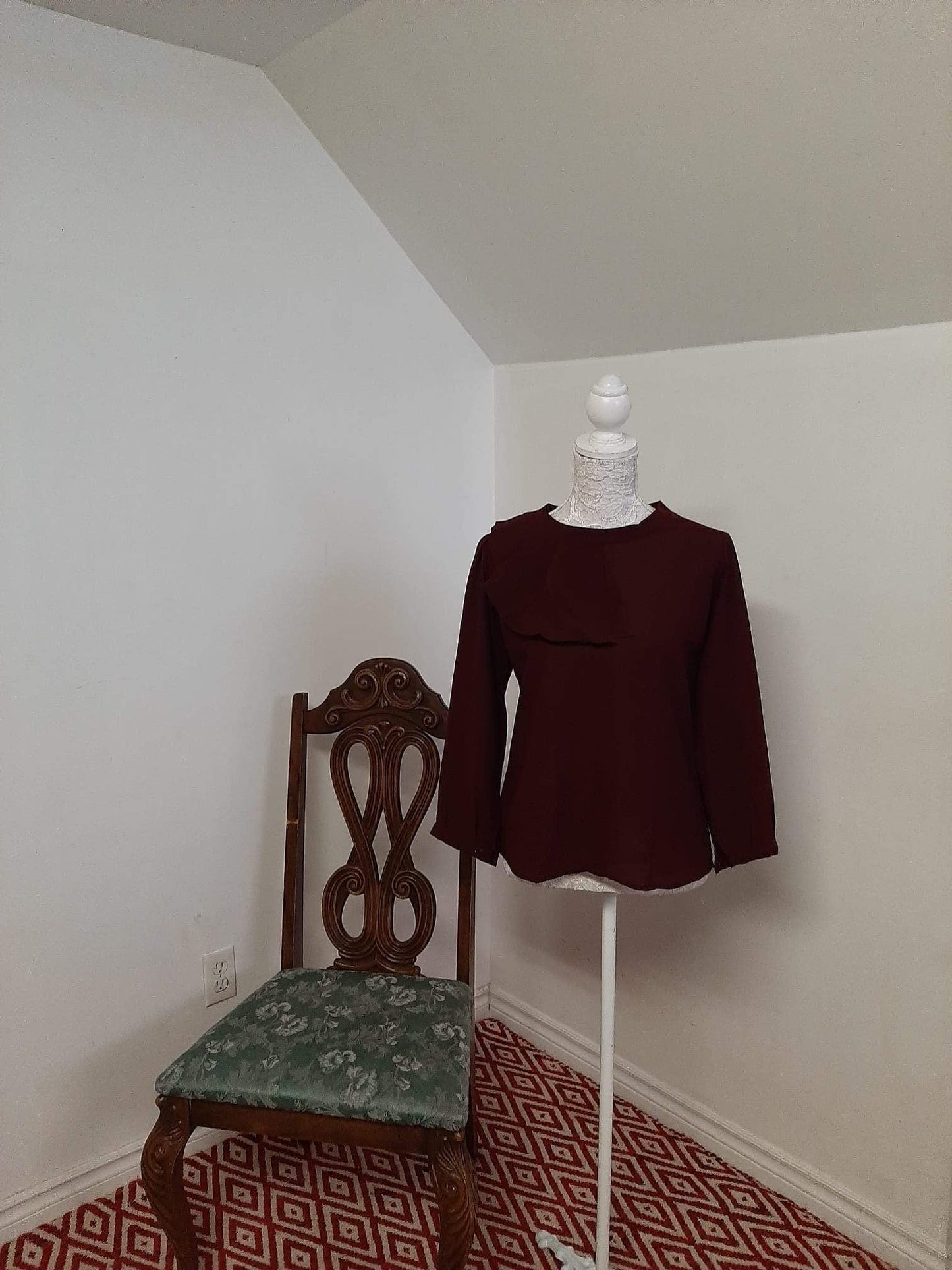 Short Top- Maroon @ DressingStylesCA.com