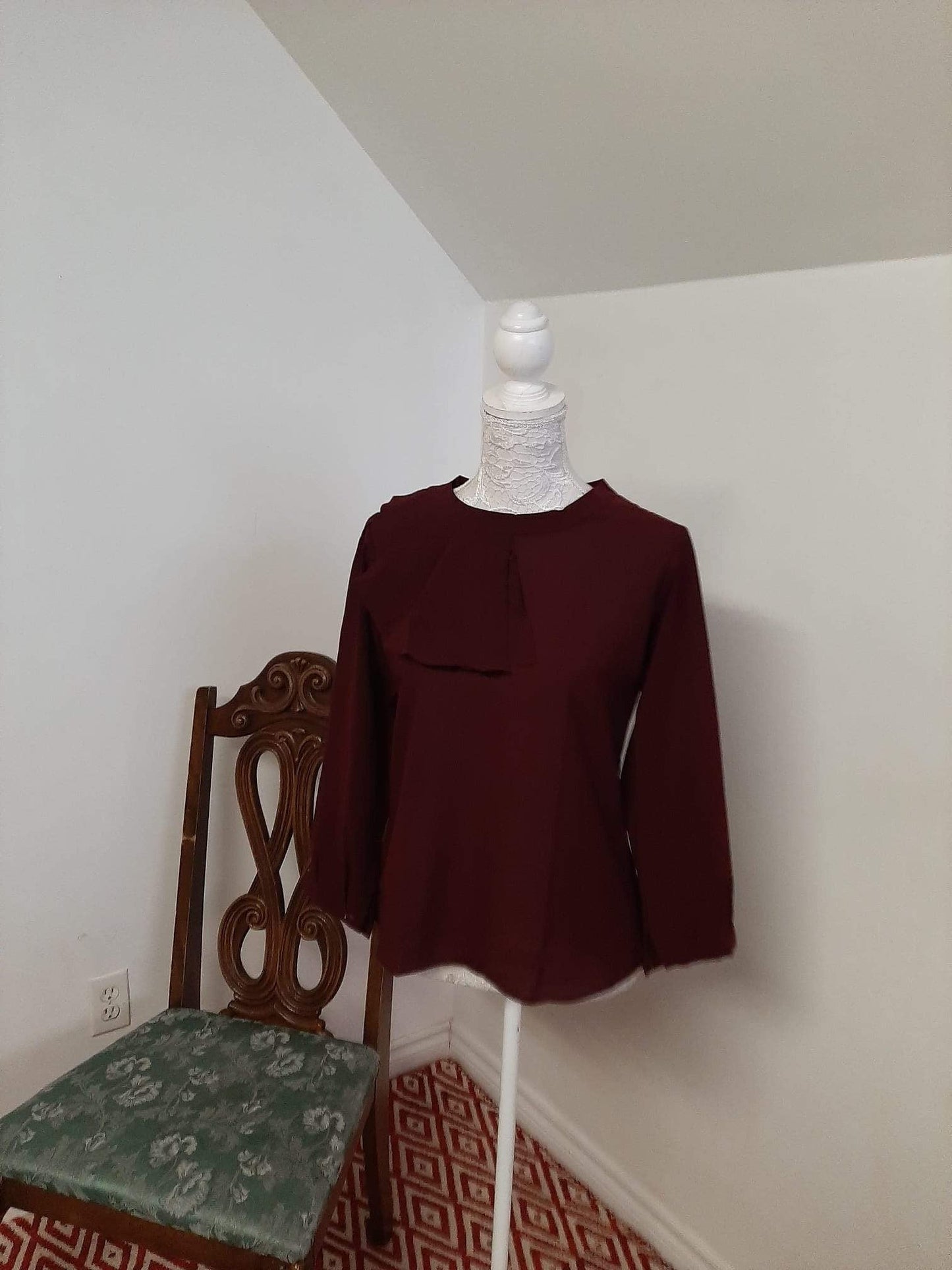 Short Top- Maroon @ DressingStylesCA.com