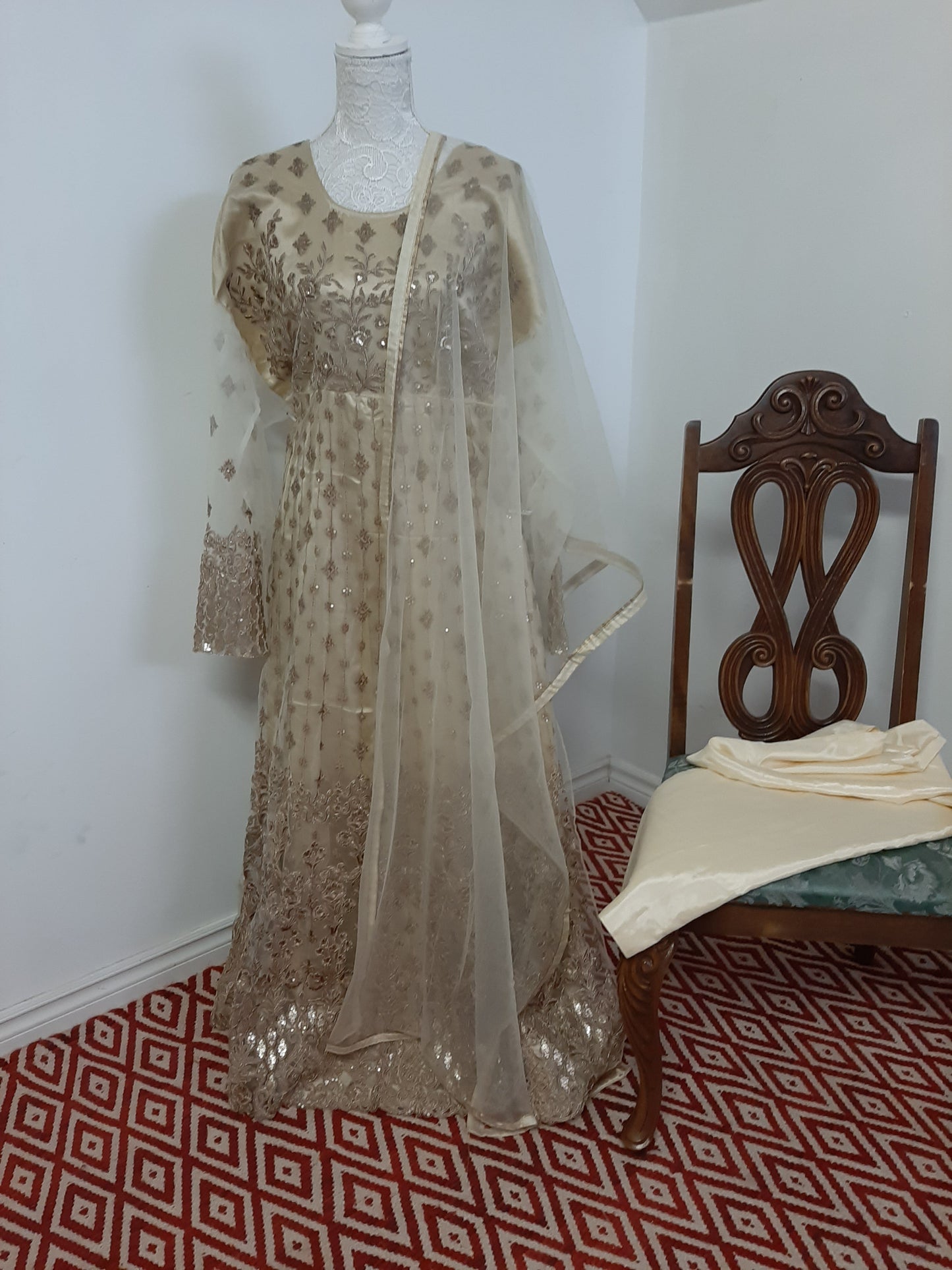 Gold Suit @ DressingStylesCA.com