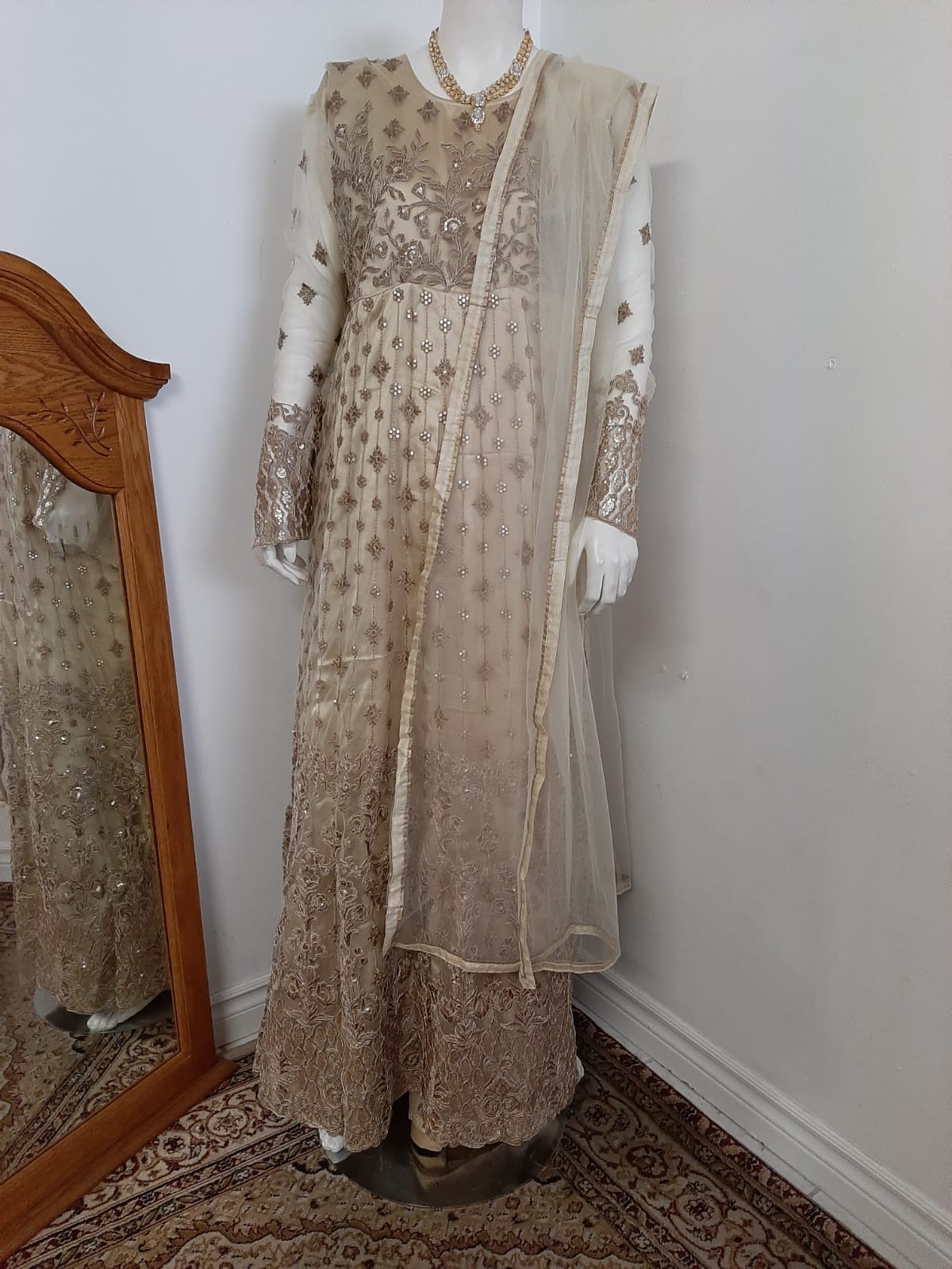 Gold Suit @ DressingStylesCA.com