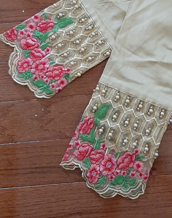 Golden Colored Cigarette Pants @ DressingStylesCA.com