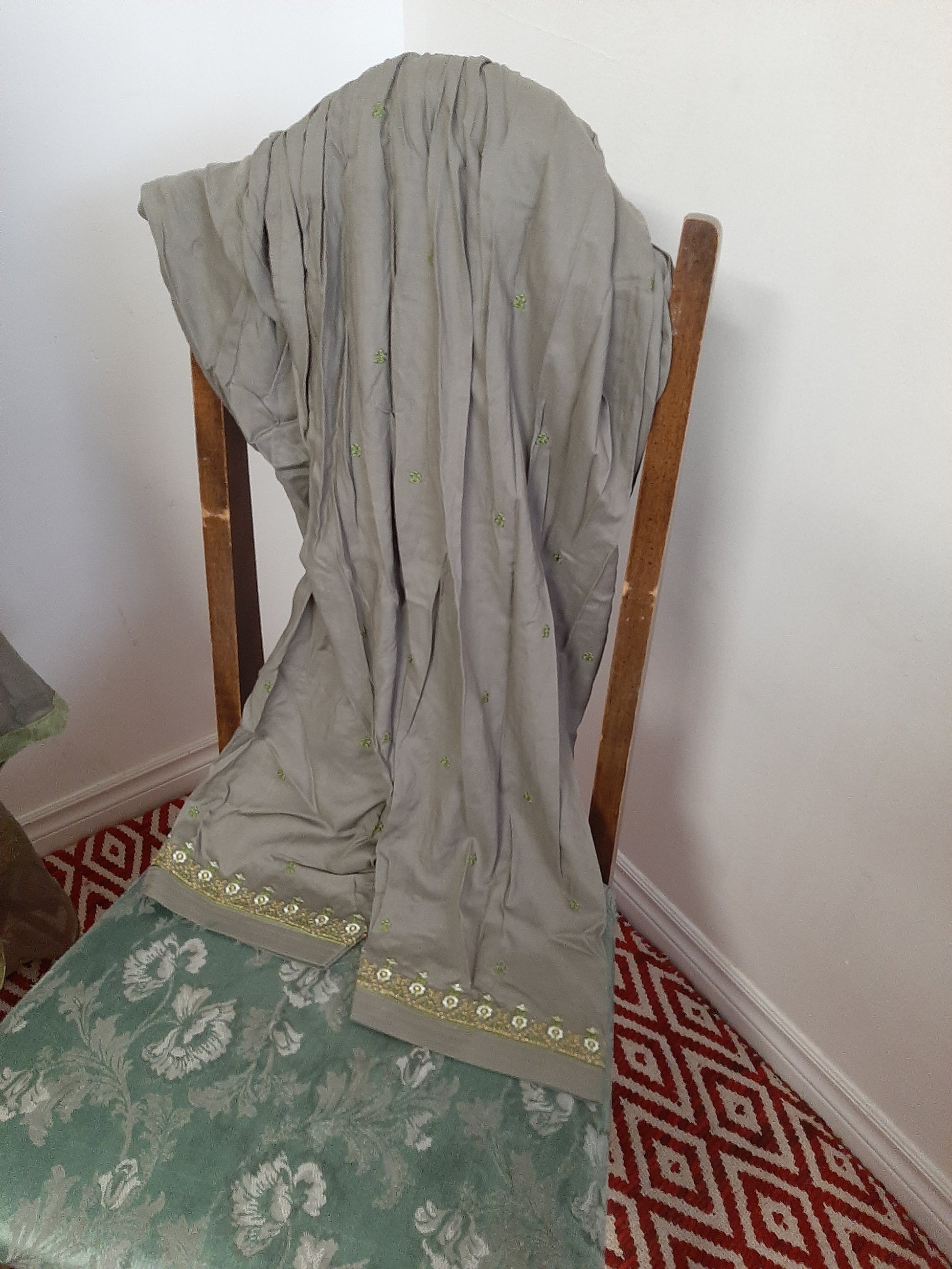 Green- Ash Salwar Patiala Suit @ DressingStylesCA.com