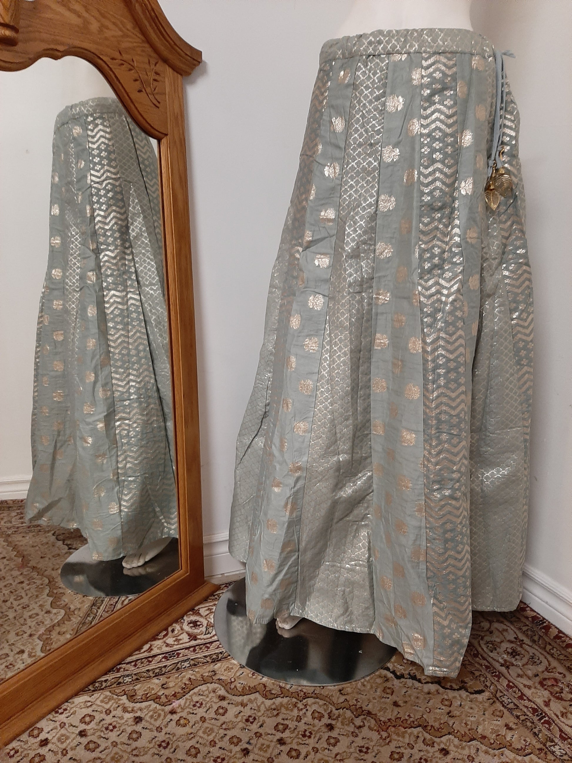 Greenish Lehenga with Dark Green Blouse and Green Dupatta @ DressingStylesCA.com