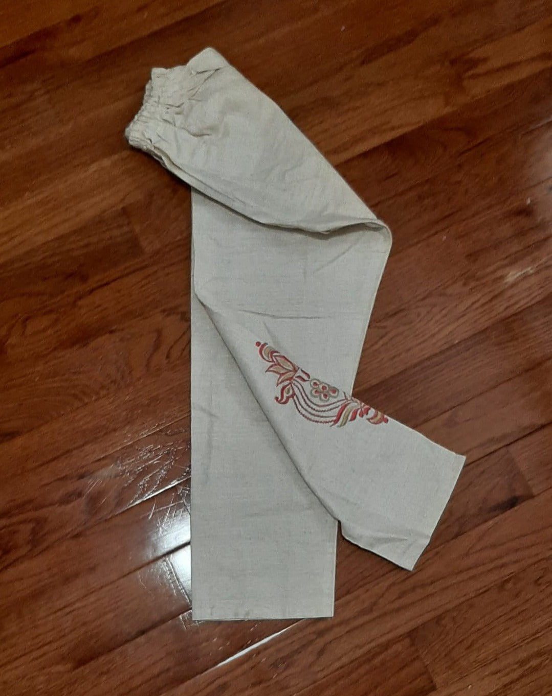 Light Cream Pants - Khadi cotton @ DressingStylesCA.com