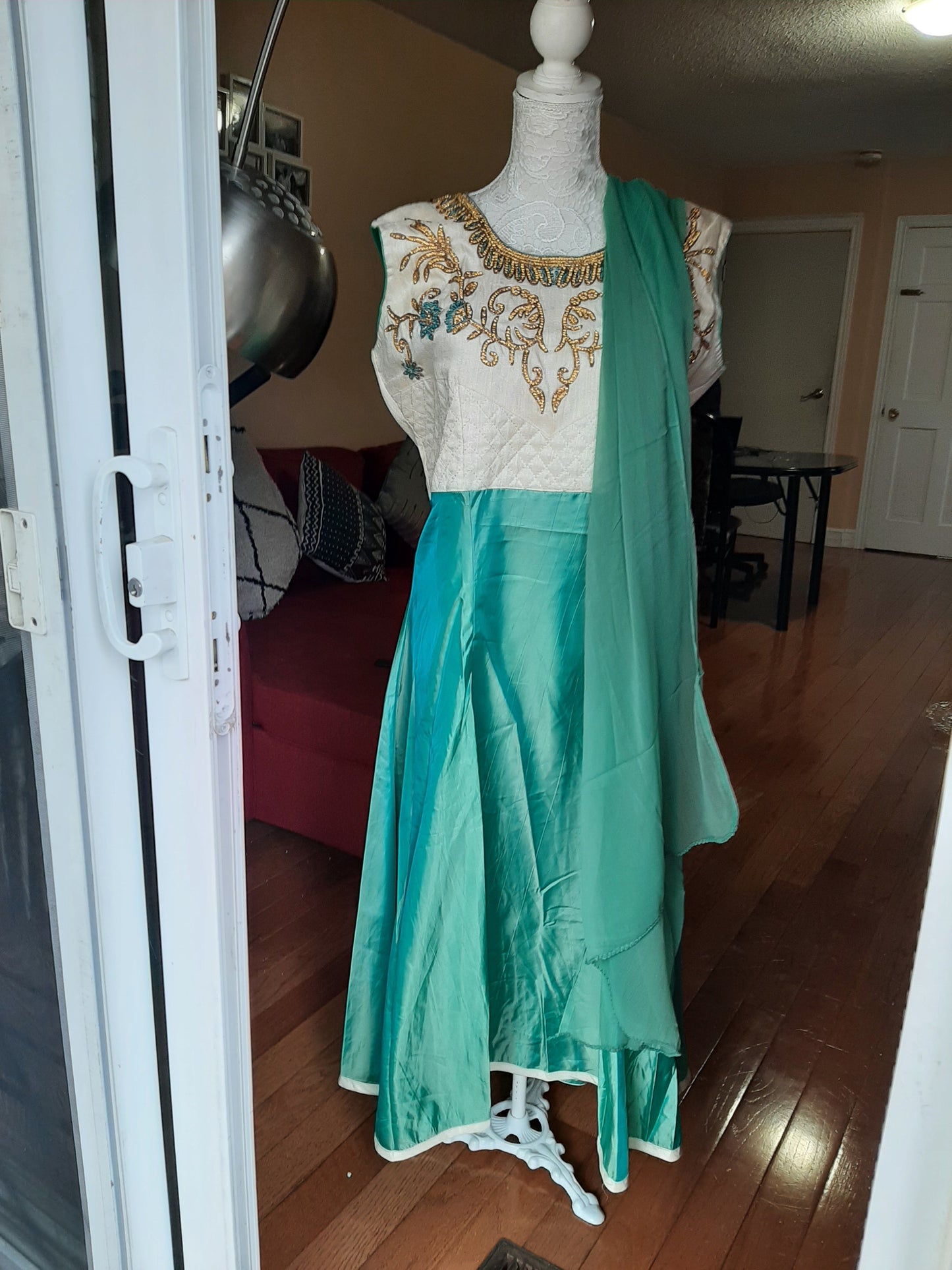 Light Green Anarkali @ DressingStylesCA.com