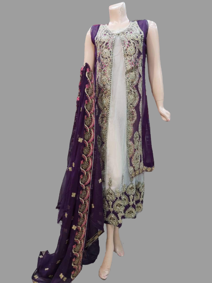 Light Purple Color Kurti with Shrug @ DressingStylesCA.com