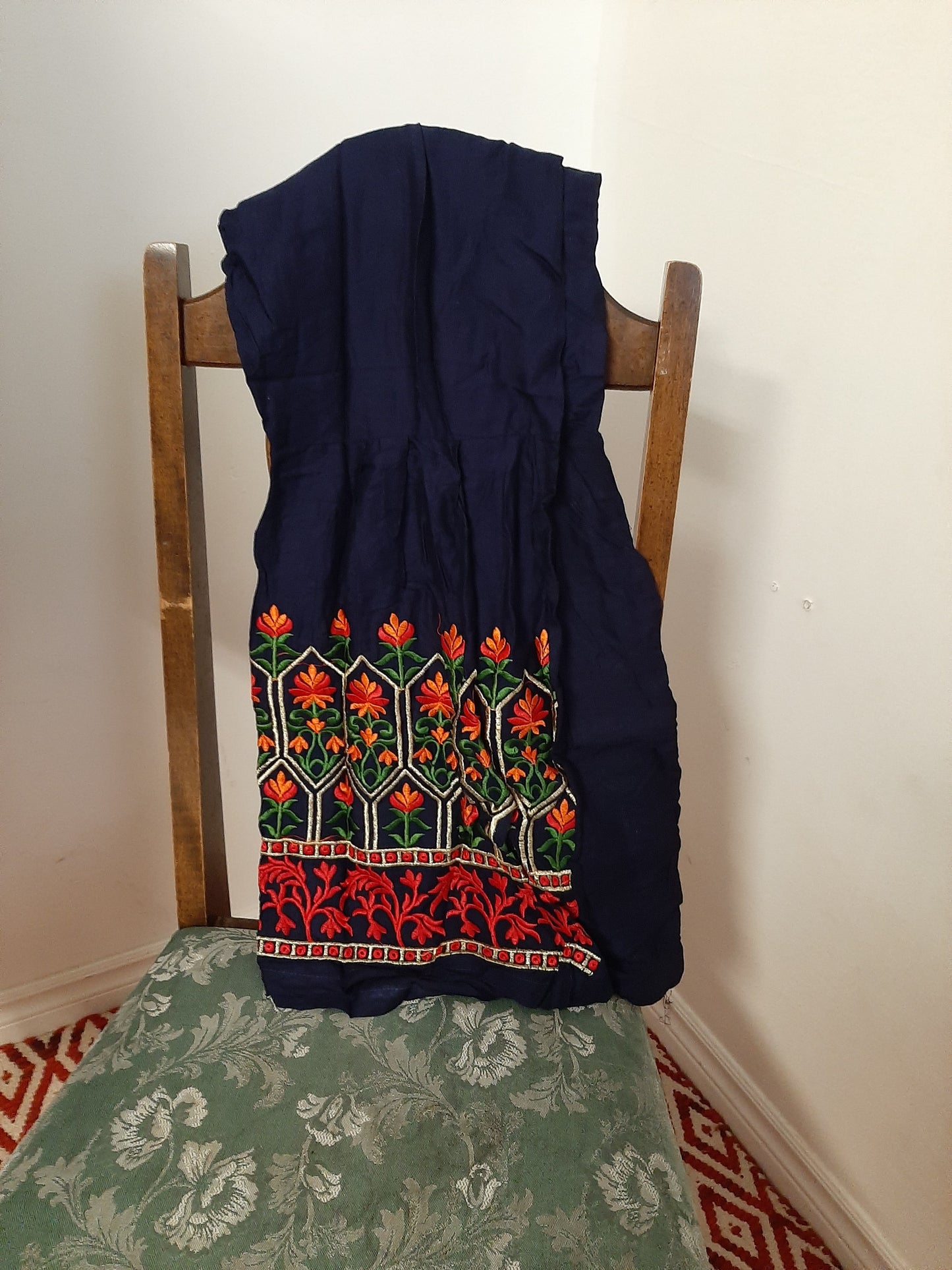 Lovely Navy Blue Kurti and Sharara @ DressingStylesCA.com