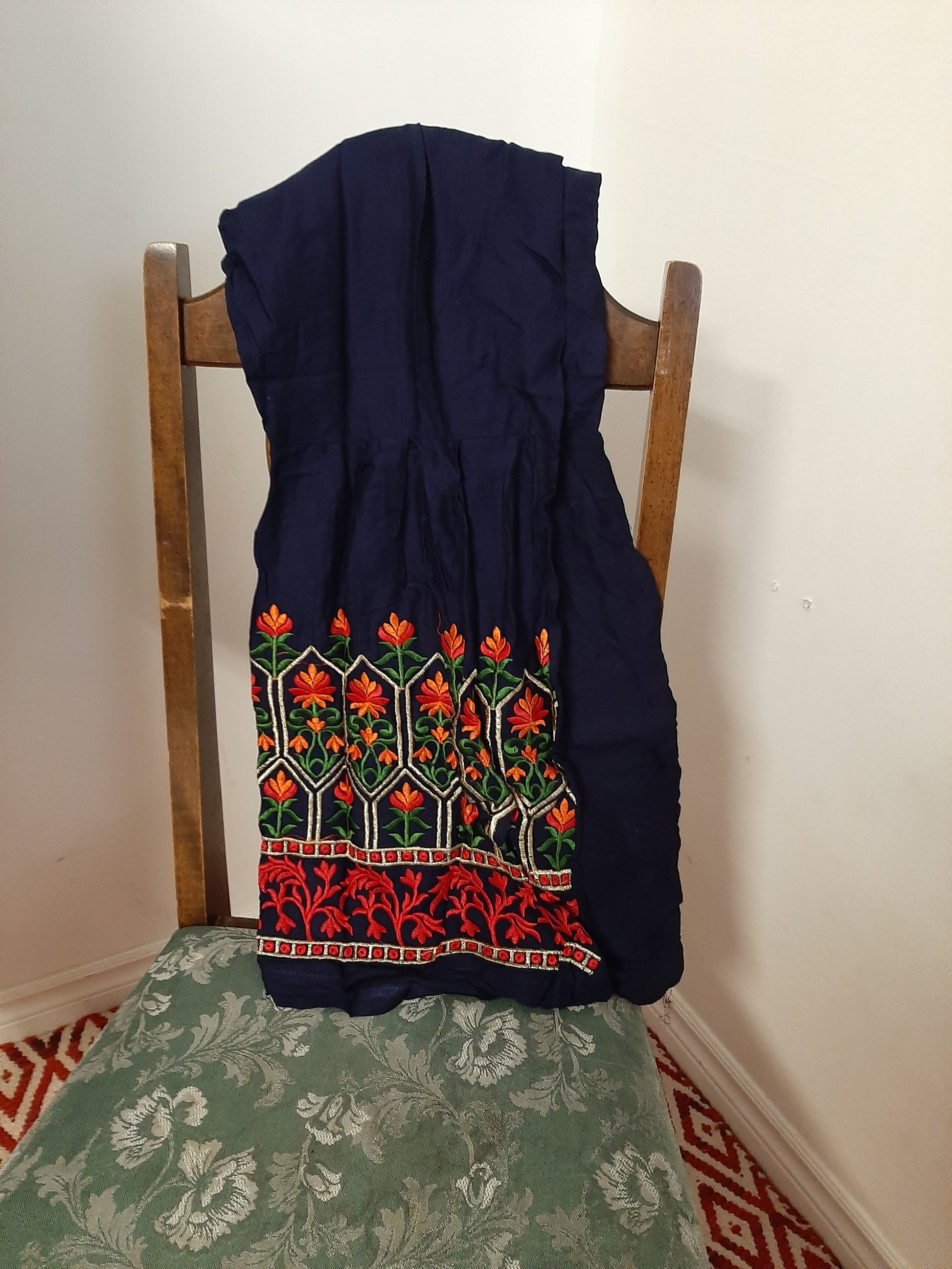 Lovely Navy Blue Kurti and Sharara @ DressingStylesCA.com