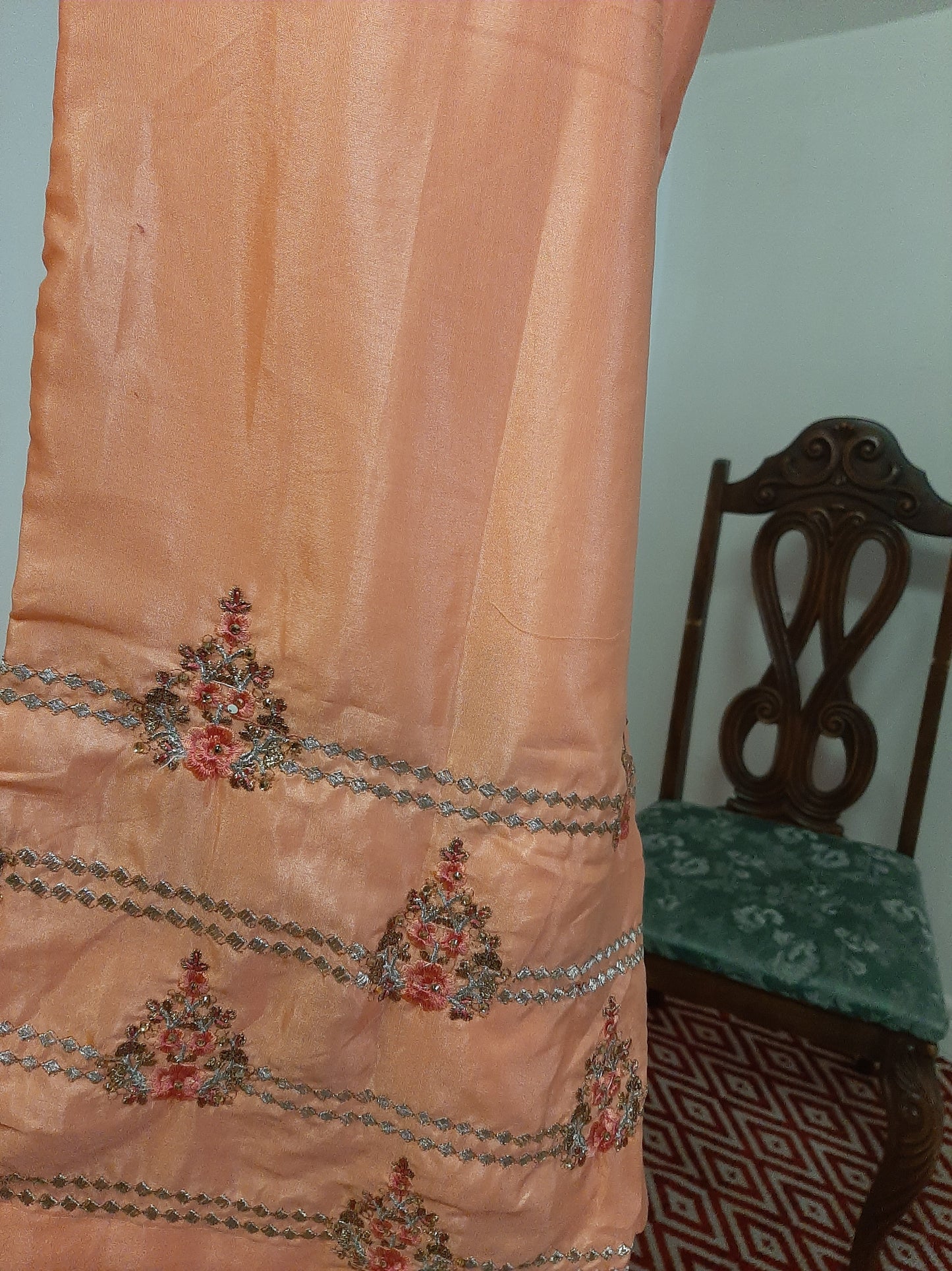 Orange Kurti & Palazzo @ DressingStylesCA.com