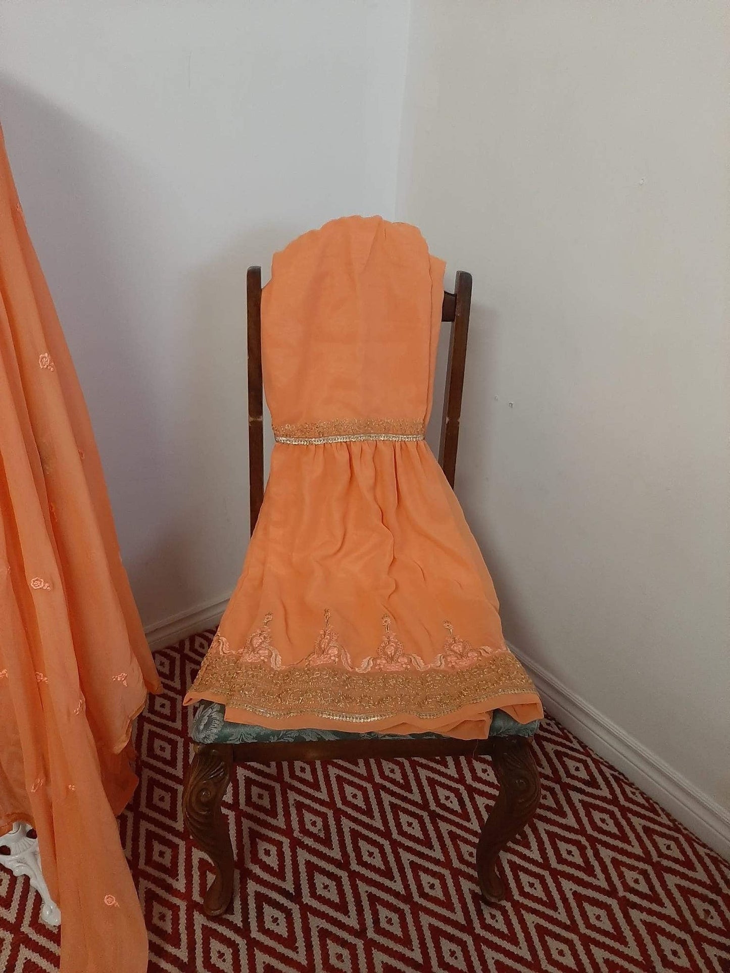Orange Kurti with Gharara @ DressingStylesCA.com