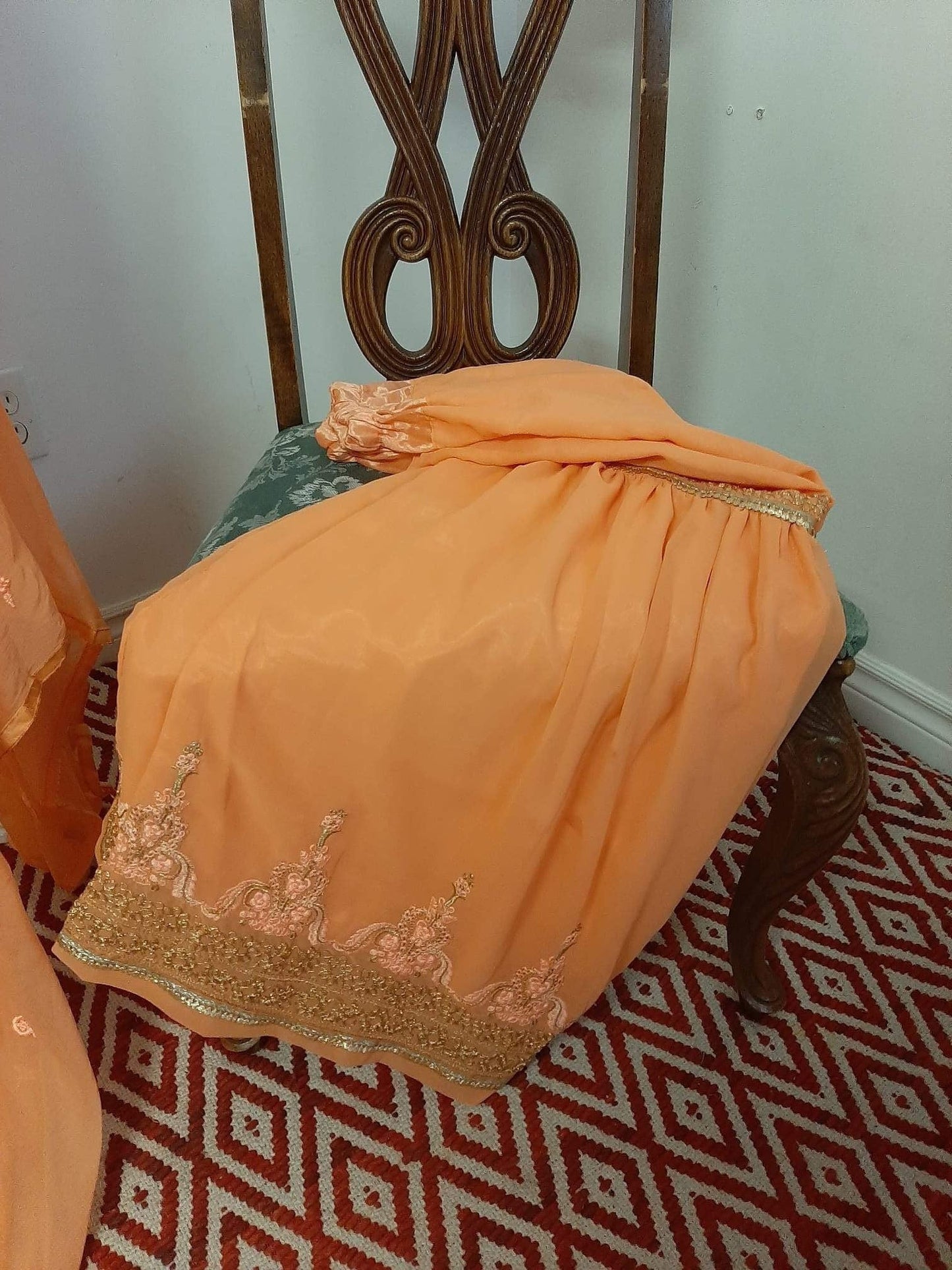 Orange Kurti with Gharara @ DressingStylesCA.com