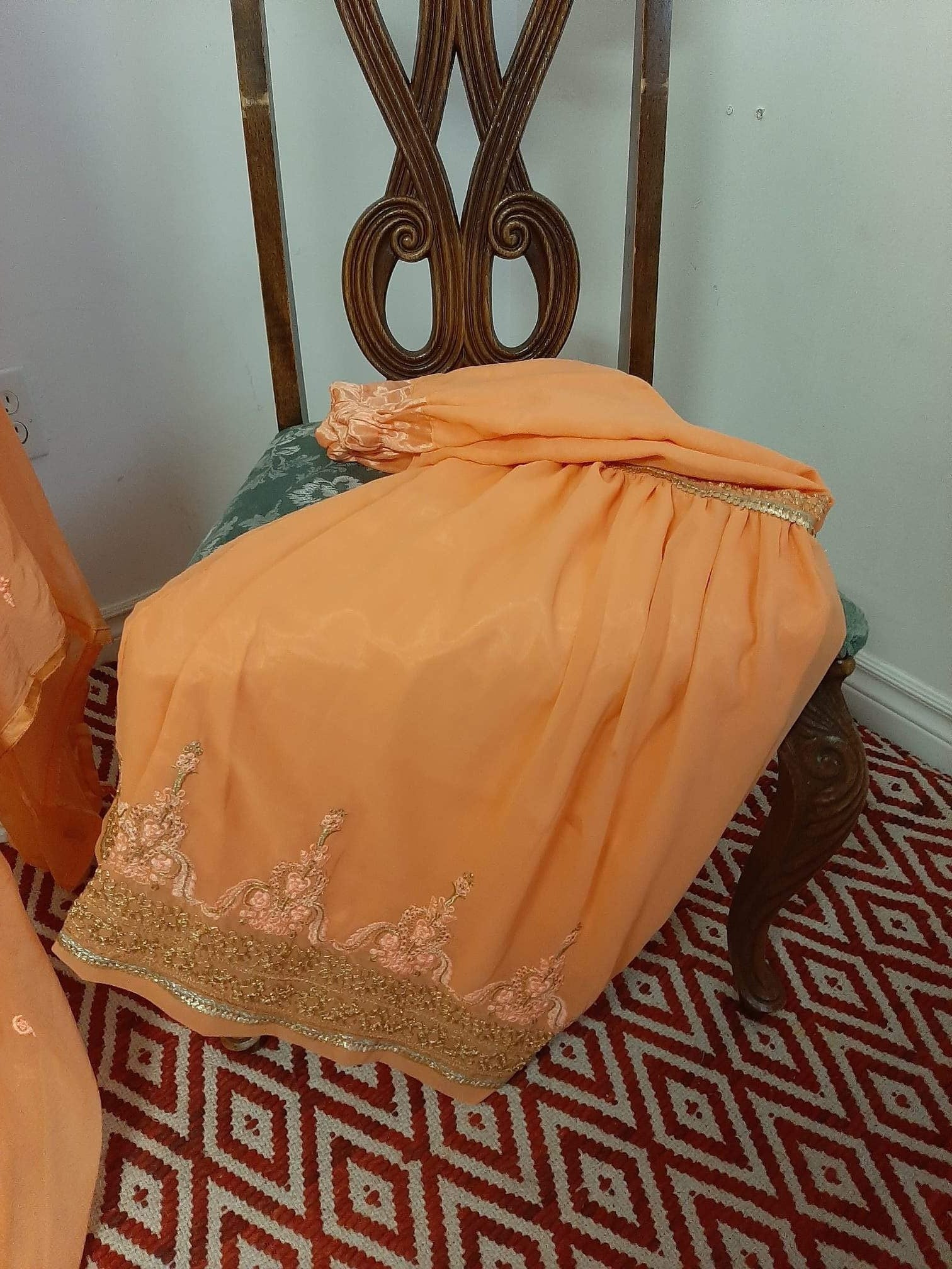 Orange Kurti with Gharara @ DressingStylesCA.com