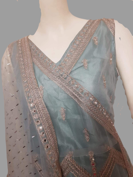 Pastel Blue Kurti @ DressingStylesCA.com
