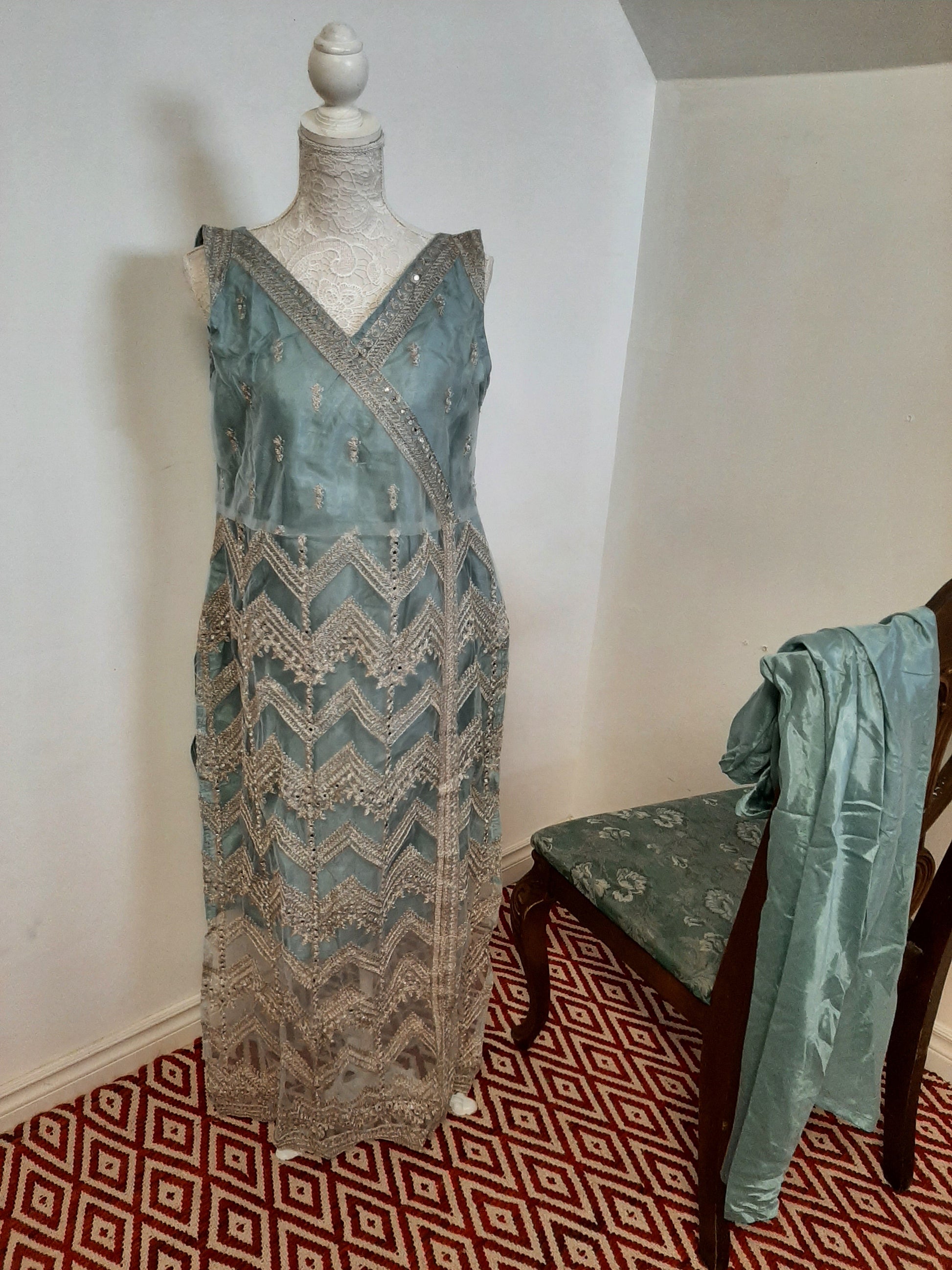 Pastel Blue Kurti @ DressingStylesCA.com