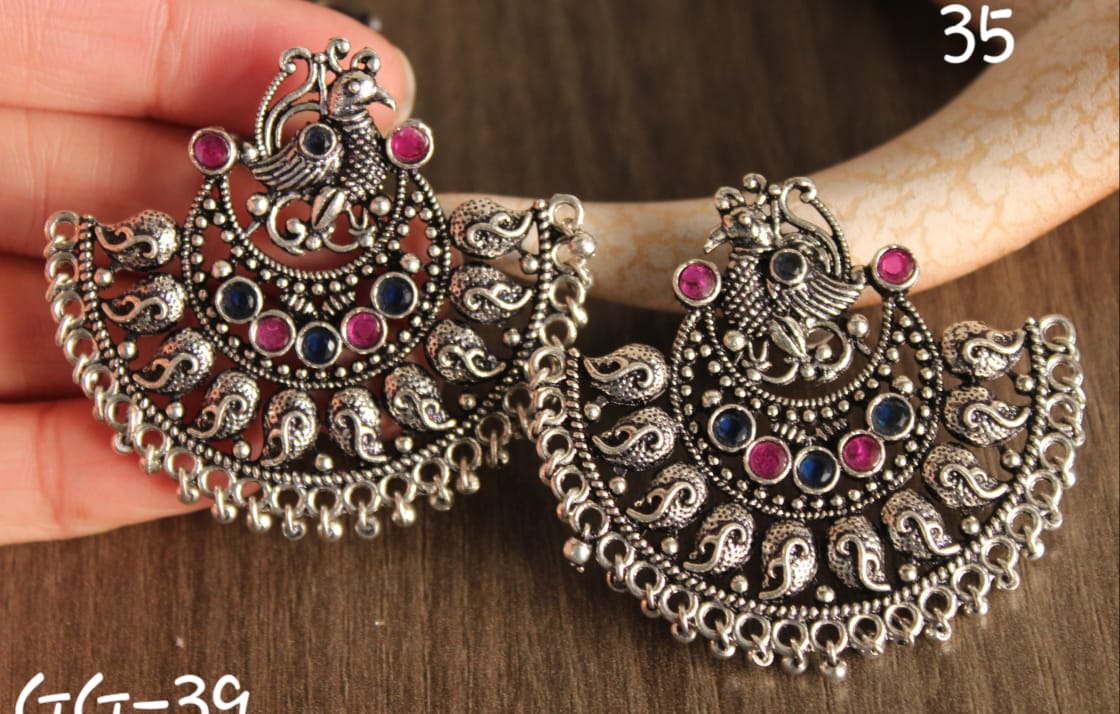 Peacock Earrings @ DressingStylesCA.com