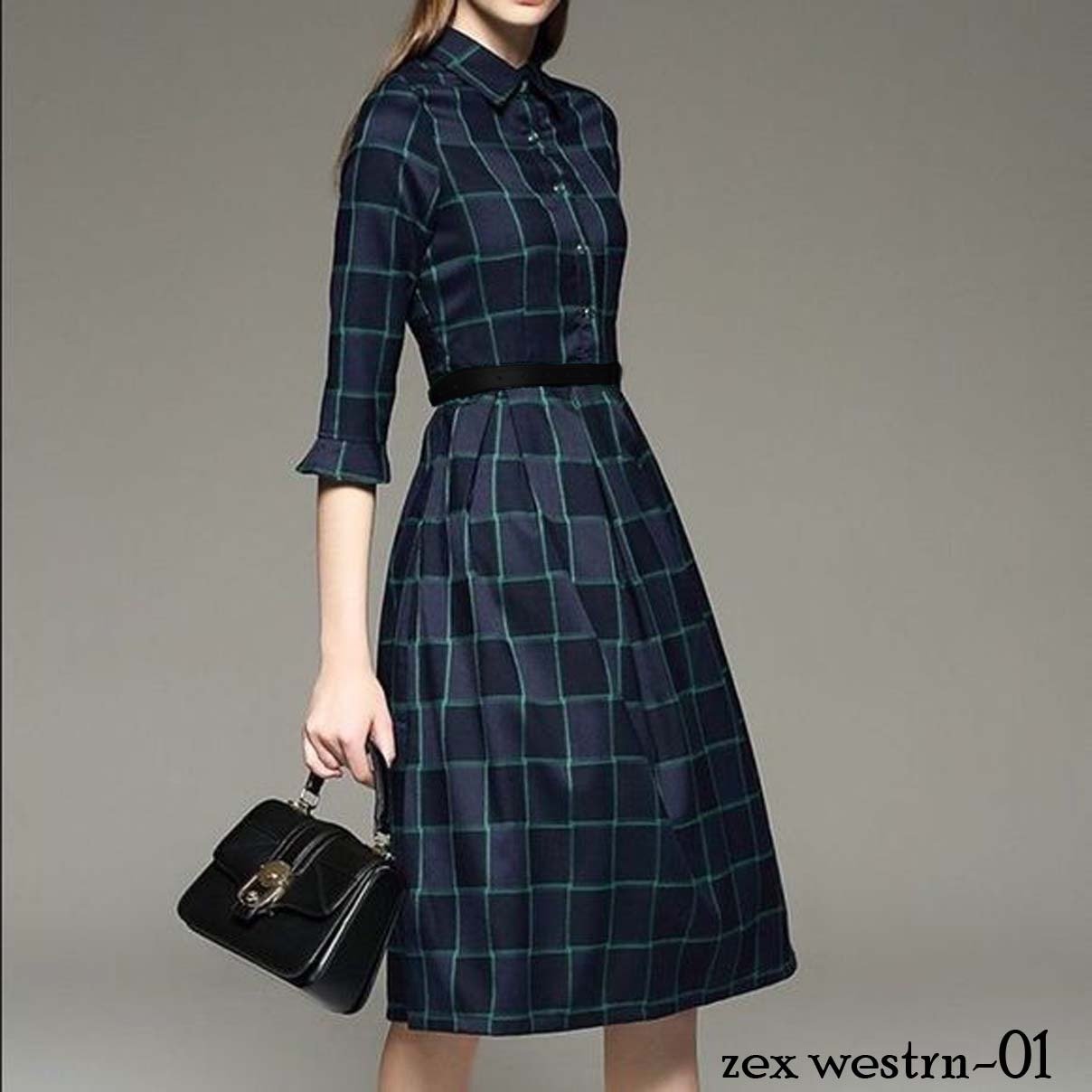 Peacock green checks @ DressingStylesCA.com
