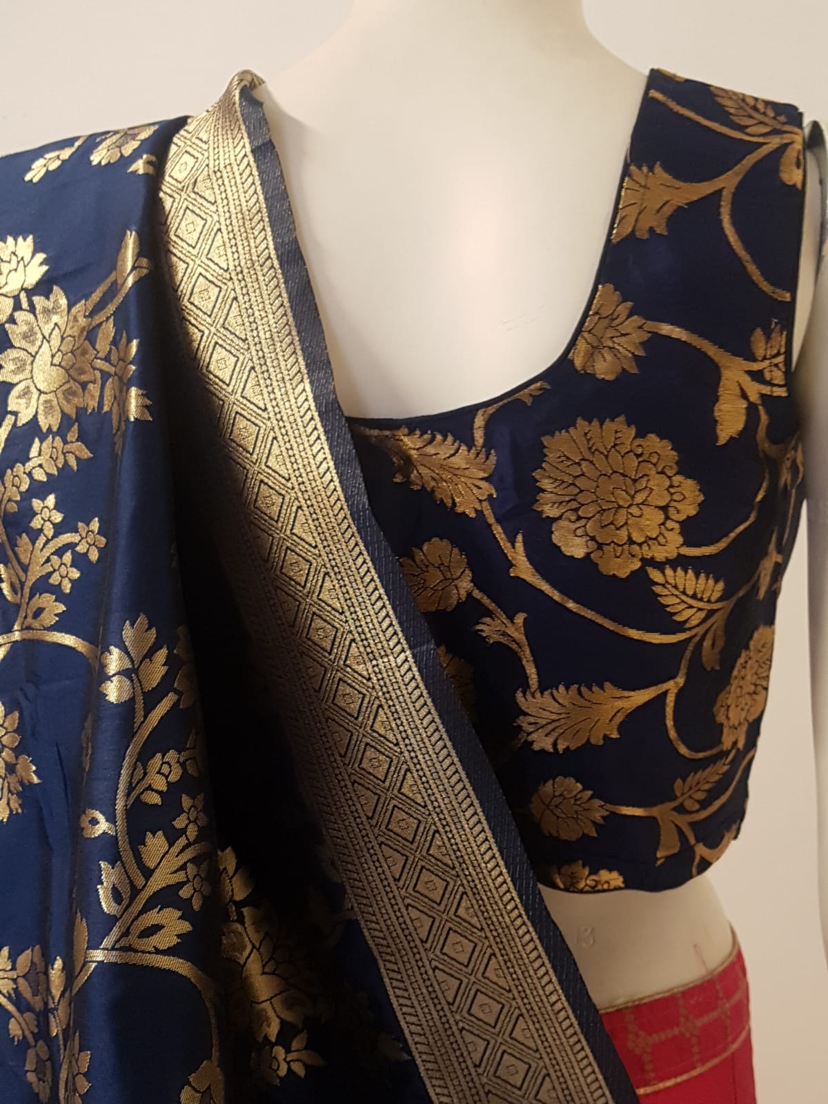 Pink and Blue coloured Lehenga @ DressingStylesCA.com