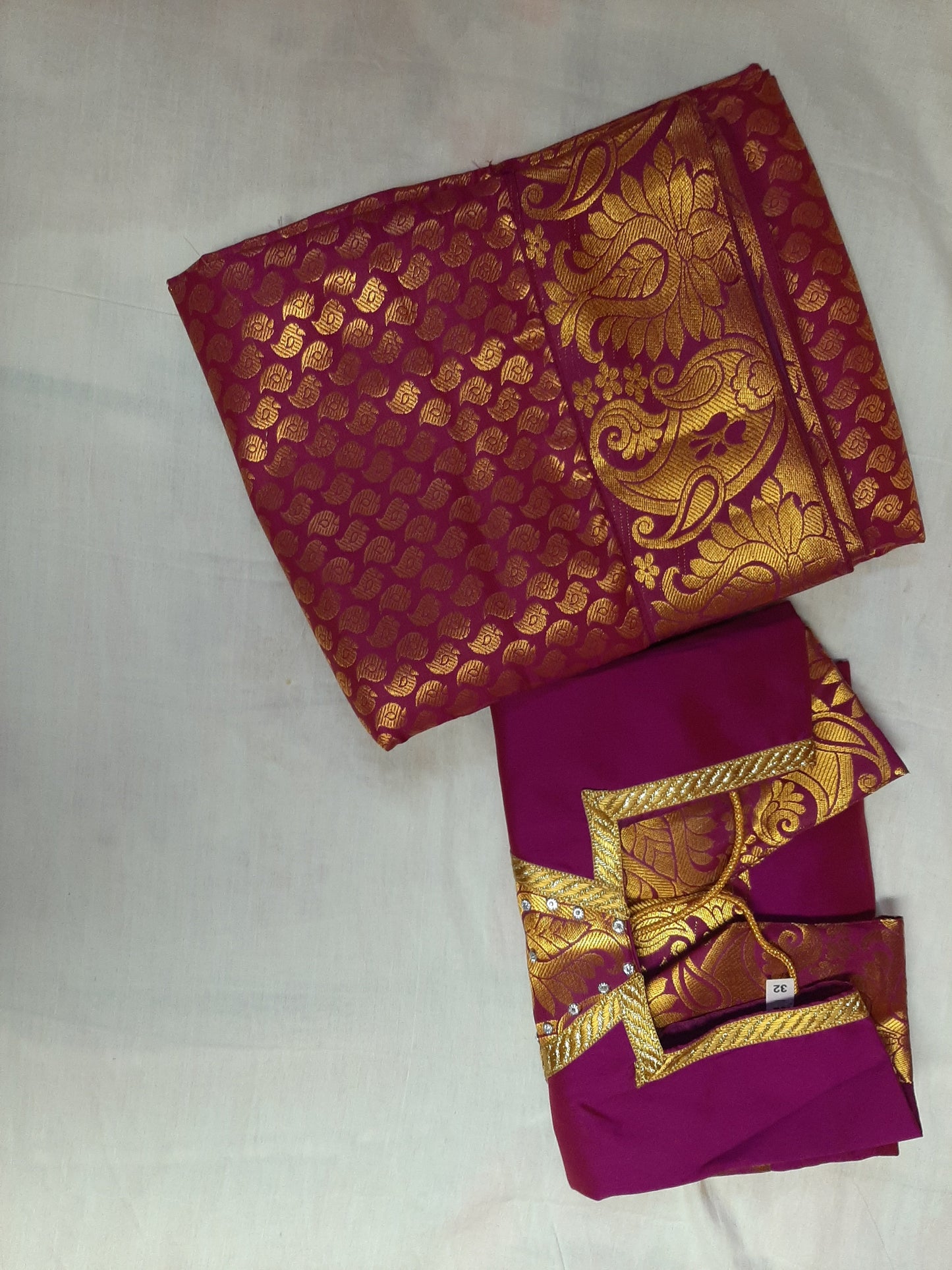 Purple Art Silk Pavada Age 1-2 @ DressingStylesCA.com