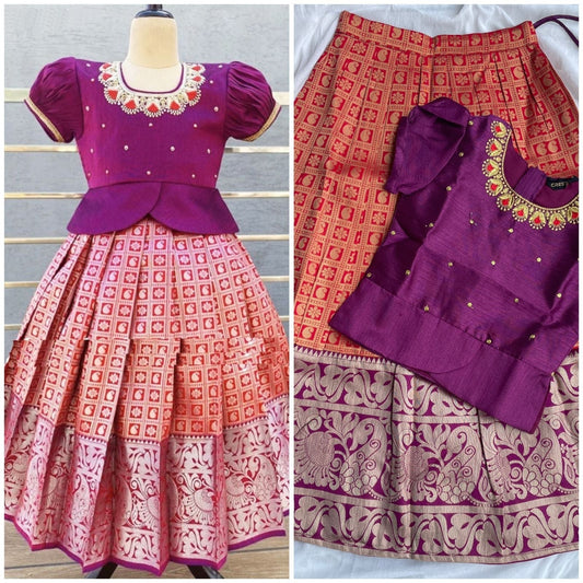 Purple brocade for 11-12 years @ DressingStylesCA.com