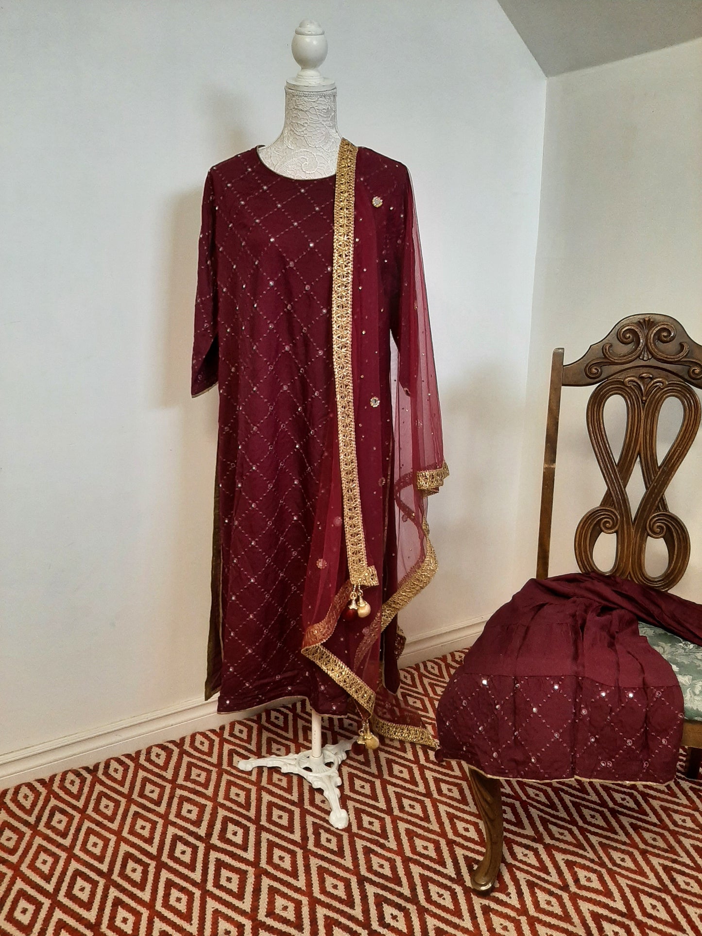 Rayon Kurti and Gharara Set @ DressingStylesCA.com
