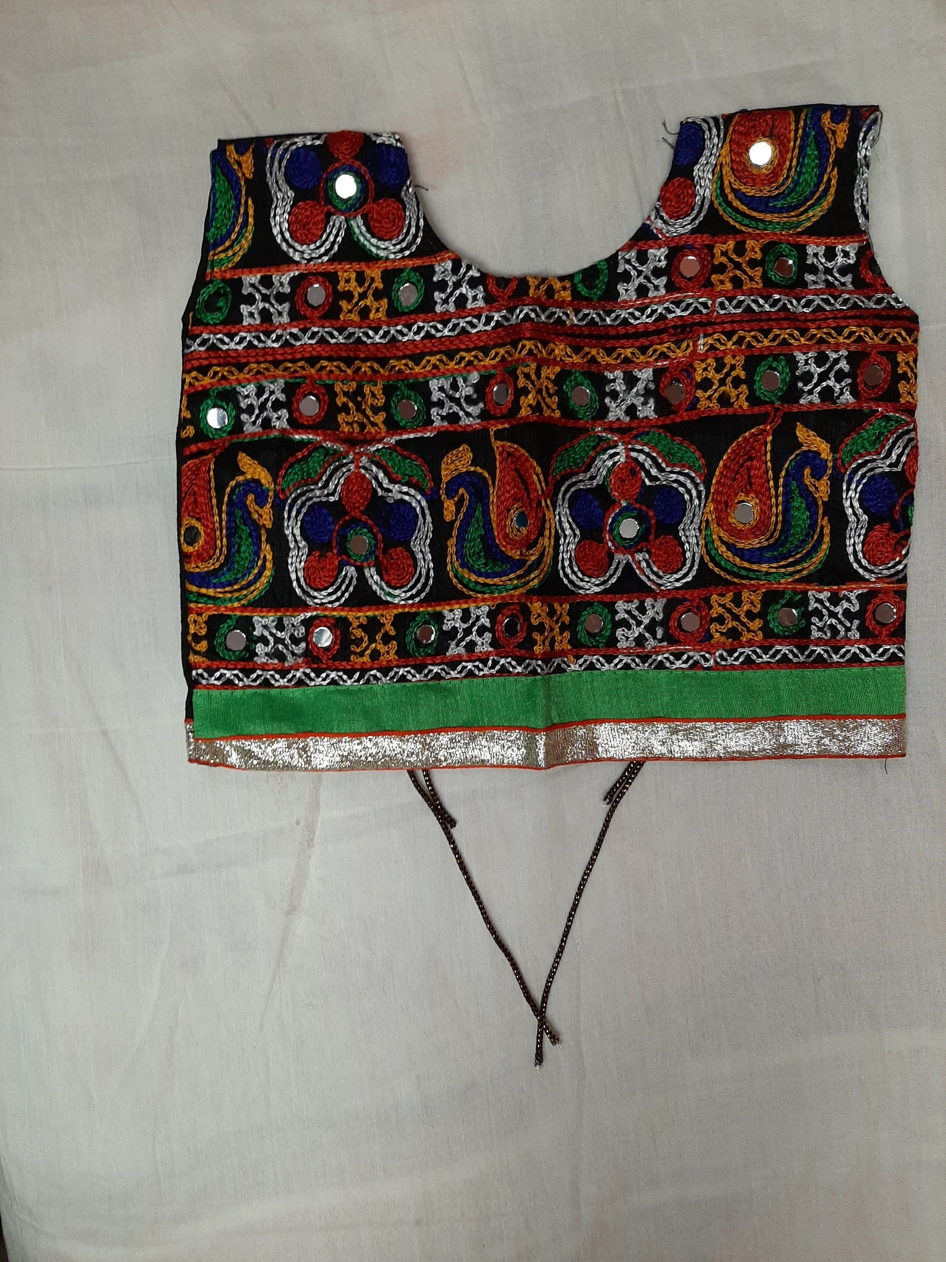 Traditional Gujarati Ghagra Choli- Red- Age 5-7 @ DressingStylesCA.com